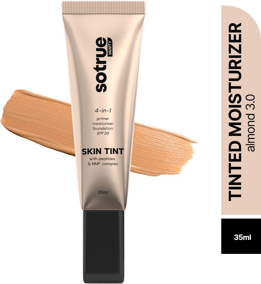 4-in-1 Skin Tint | Primer+Moisturiser+Foundation+SPF30 | Seamless Coverage, Foundation-image-45