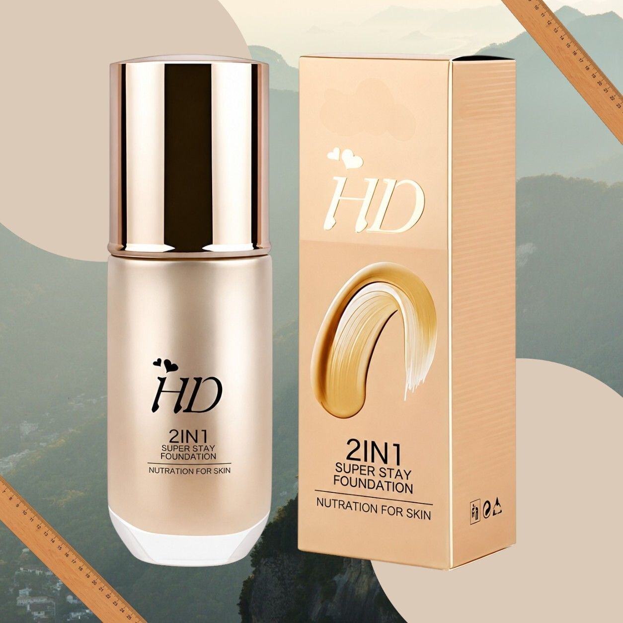 HD 2in1 Foundation | Natural Skin Perfection | Fresh Look Foundation-image-17