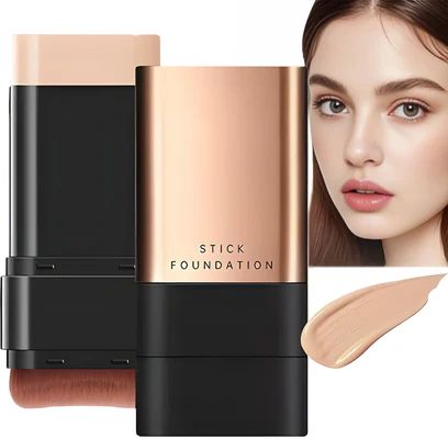 2 in 1 Luxury Anti-Wrinkle Foundation Stick, Long-Lasting With Brush 1 Pcs Foundation-image-41