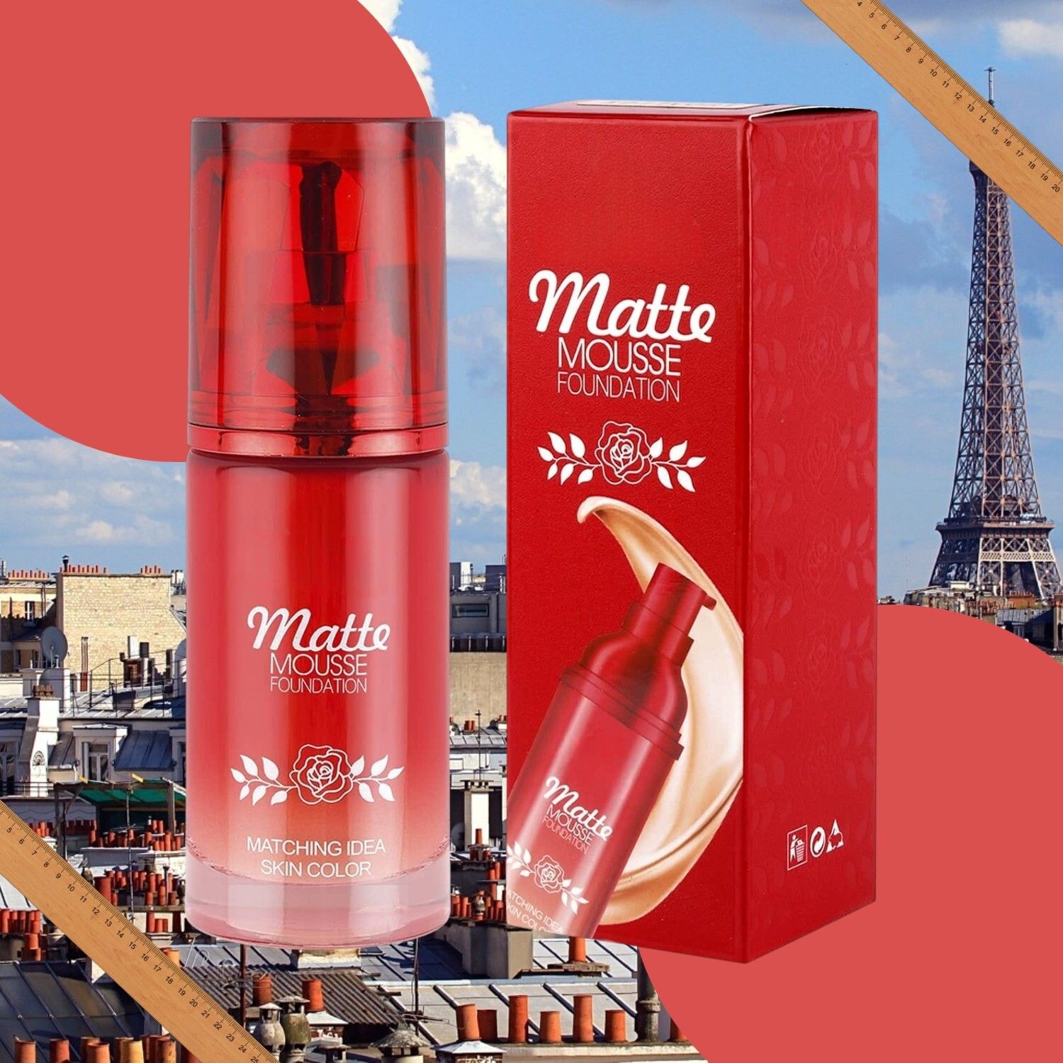 Matte Mousse Foundation | Natural Skin Perfection | Shine Control Foundation-image-17