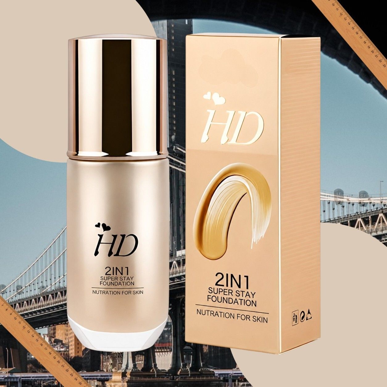 jehranlehran HD 2in1 Foundation | Natural Skin Perfection | Face Glow Foundation-picture-44