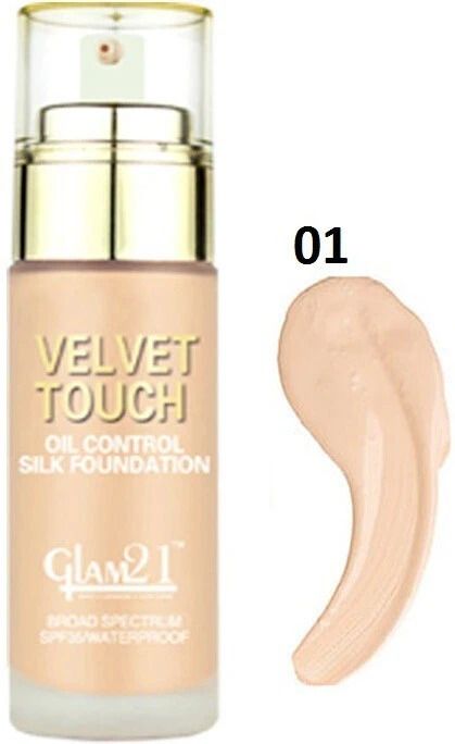 glam21 Touch Oil Control Silk Foundation (Shade-01) 50g Foundation-picture-25