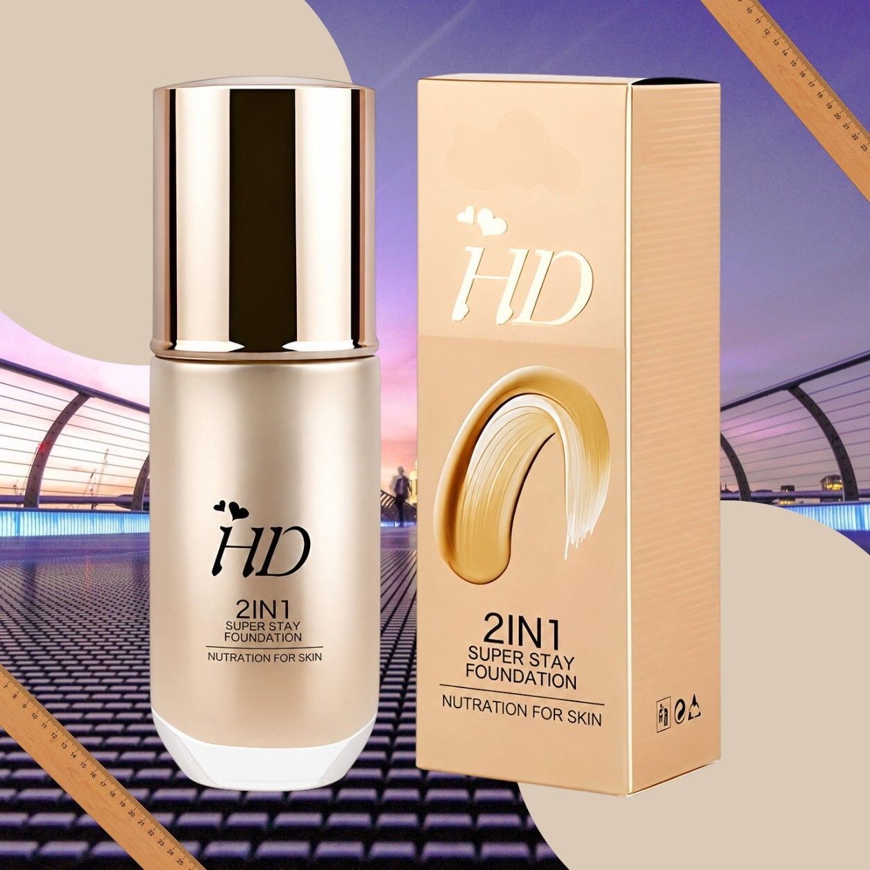 jehranlehran HD 2in1 Foundation | Natural Skin Perfection | Glow Finish Foundation-picture-14