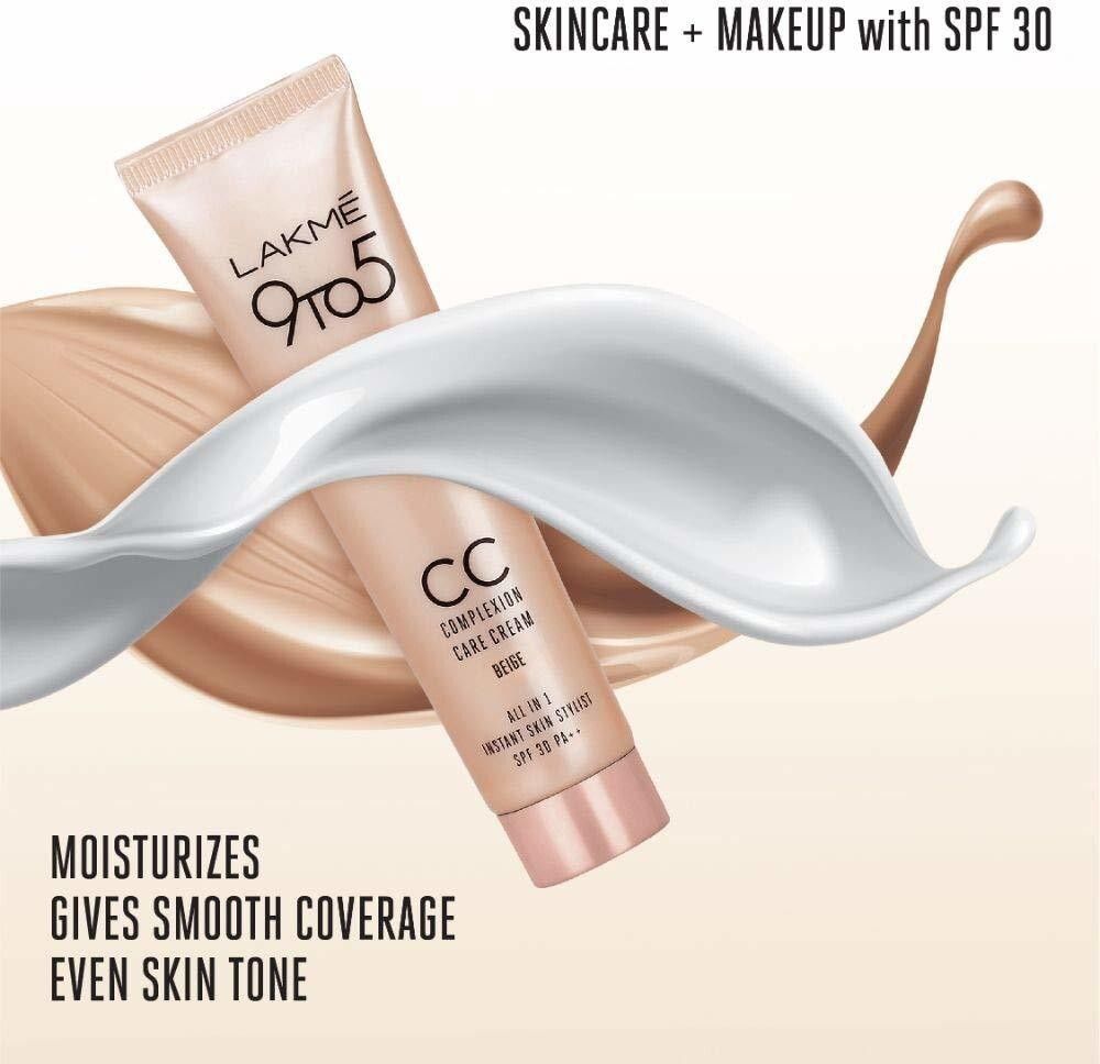 lakmé 100% Original Foundation 9 to 5 Complexion Care CC Cream Foundation-picture-48