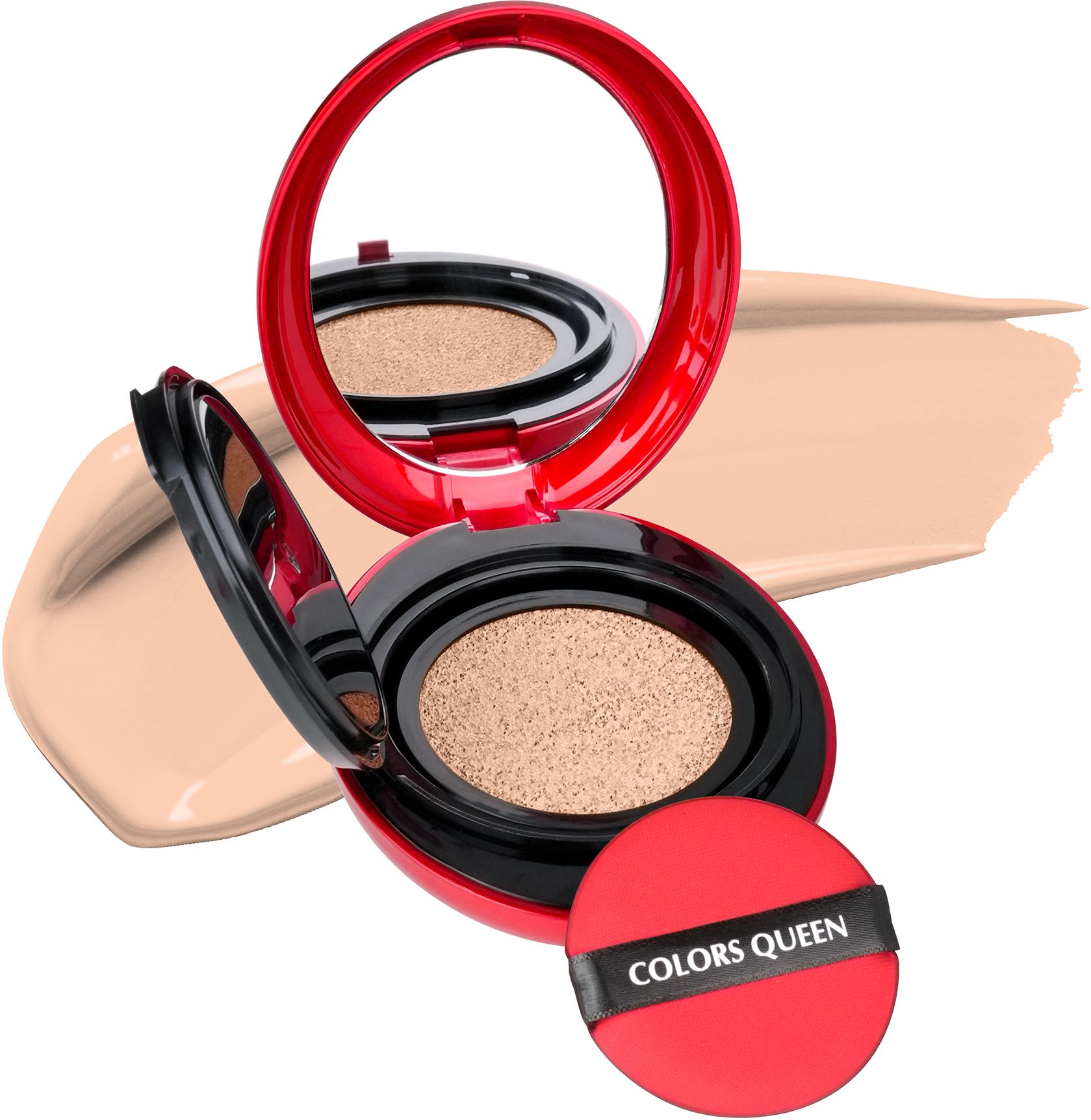 colors queen Mask Fit Red Cushion Foundation, 72Hrs Long Lasting, Satin Finish, Full Coverage Foundation-picture-13