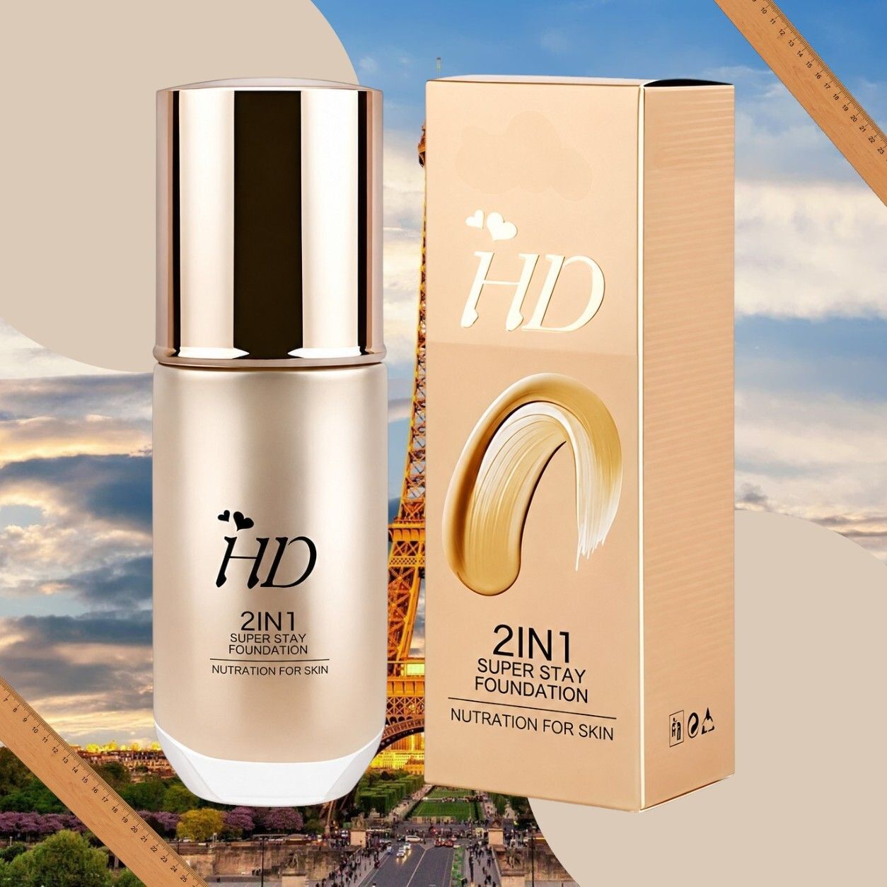 jehranlehran HD 2in1 Foundation | Natural Skin Perfection | Soft Beige Foundation-picture-47