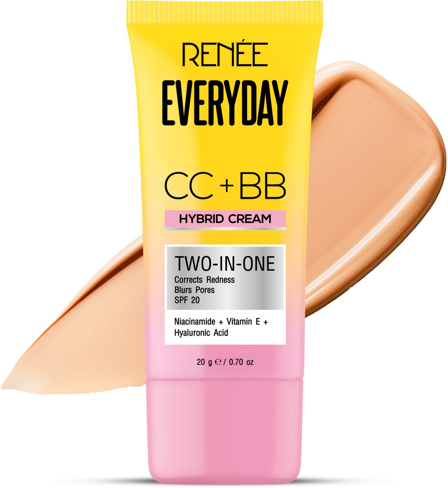 renee Everyday CC+BB Cream - Butter Vanilla, SPF 20, Corrects Redness, Hydrates 20Ml Foundation-picture-13