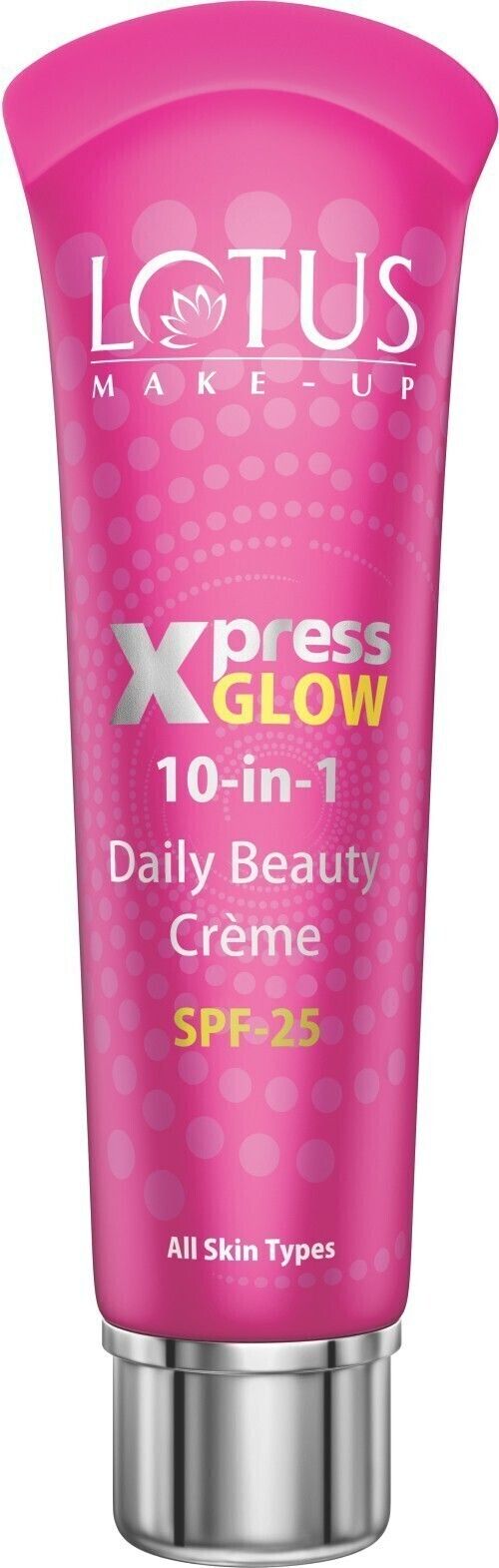 XPRESSGLOW 10-in-1 DAILY BEAUTY CREME | ALL SKIN TYPES| TINTED CC CREAM SPF 25 Foundation