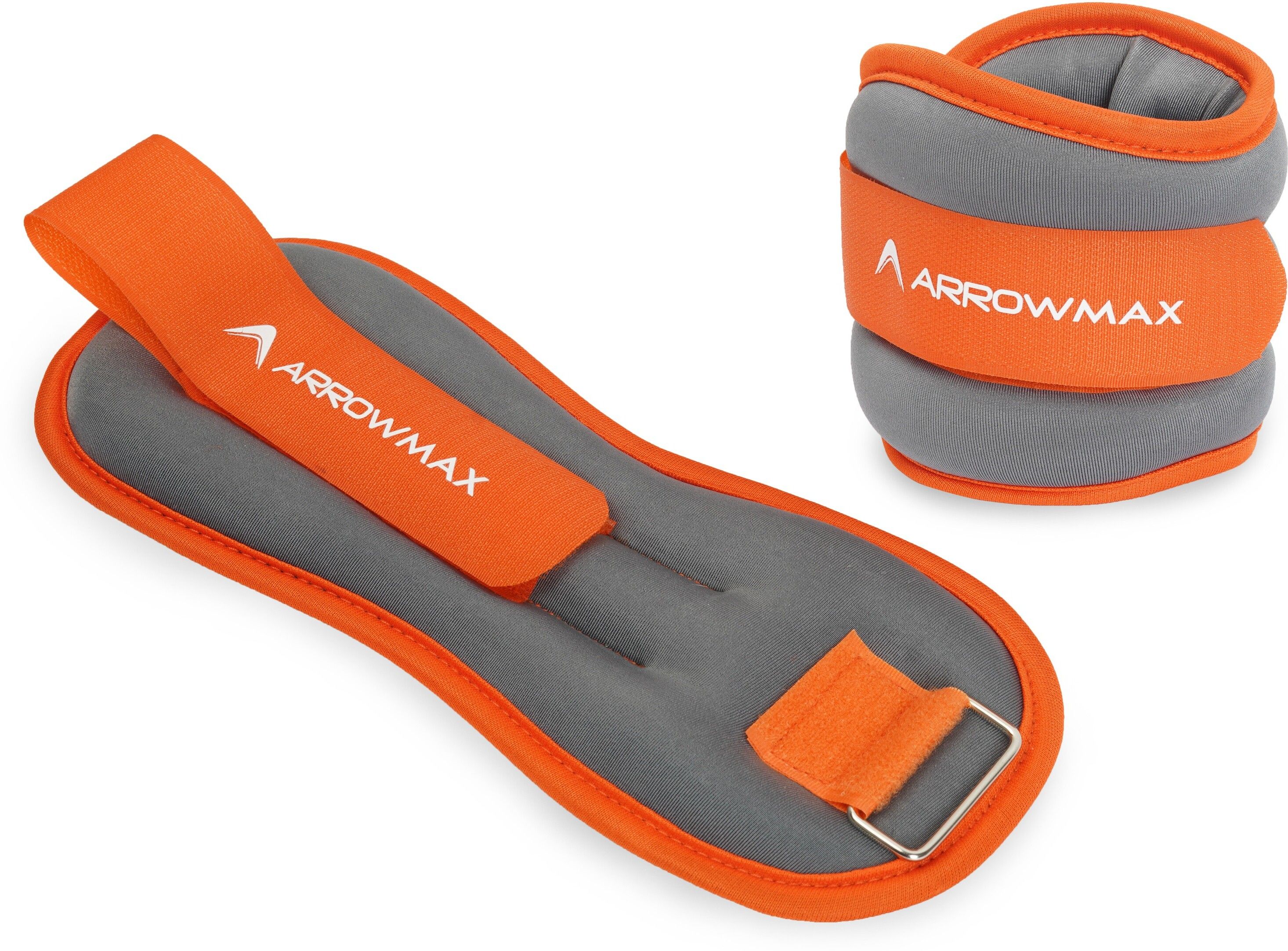 arrowmax Adjustable Ankle/Wrist Weights with breathable material for training (o.5kg x 2pc) Orange Ankle & Wrist Weight-picture-23