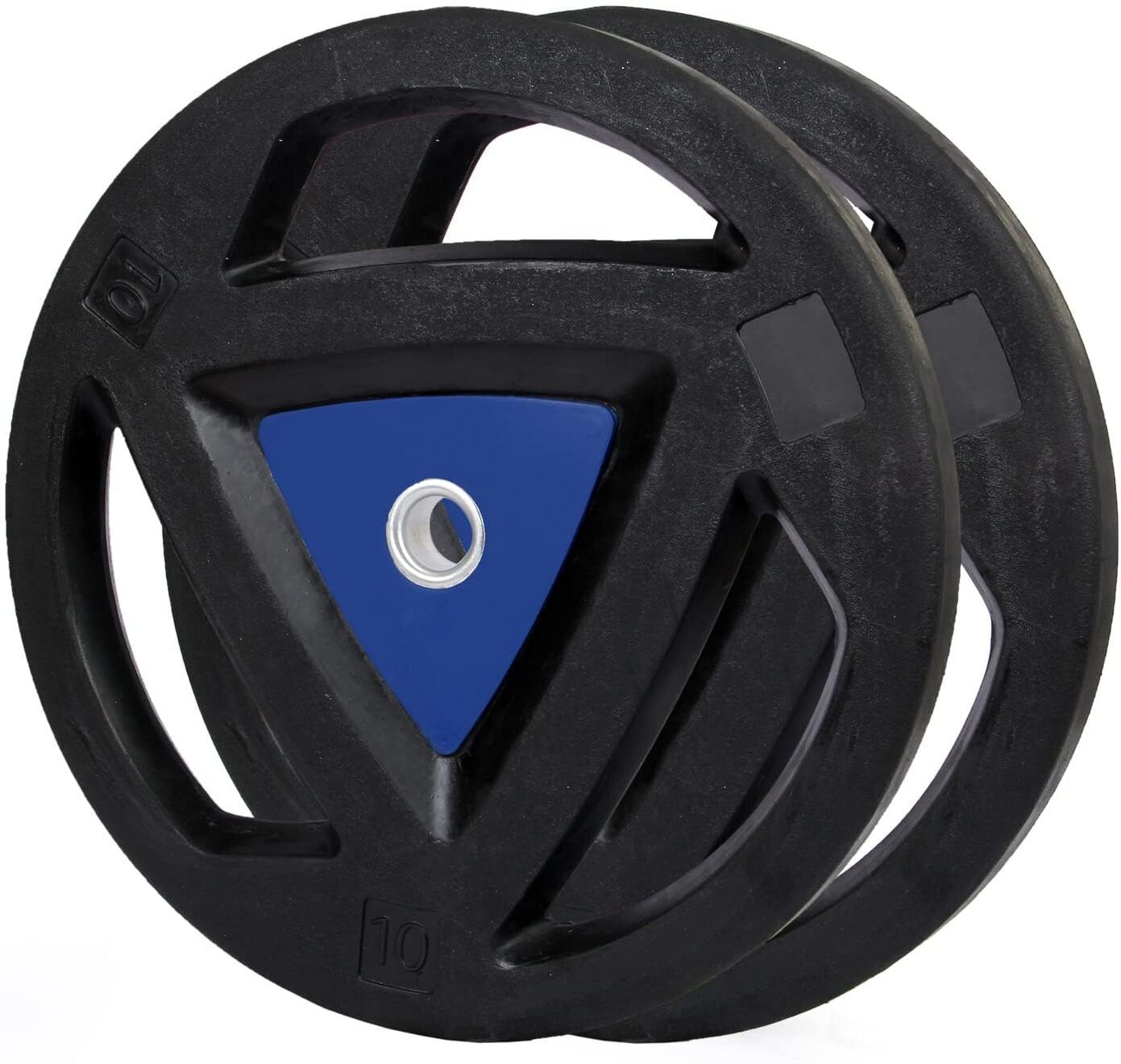 ignite weights 10 kg Rubber Coated Tri-Grip Weight Plates for Rods Upto 51MM (10 Kg x 2pc = 20 kg) Home Gym Combo-picture-31