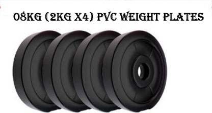 8 kg Best quality Pvc 2kg x 4 Home Gym Combo-image-6