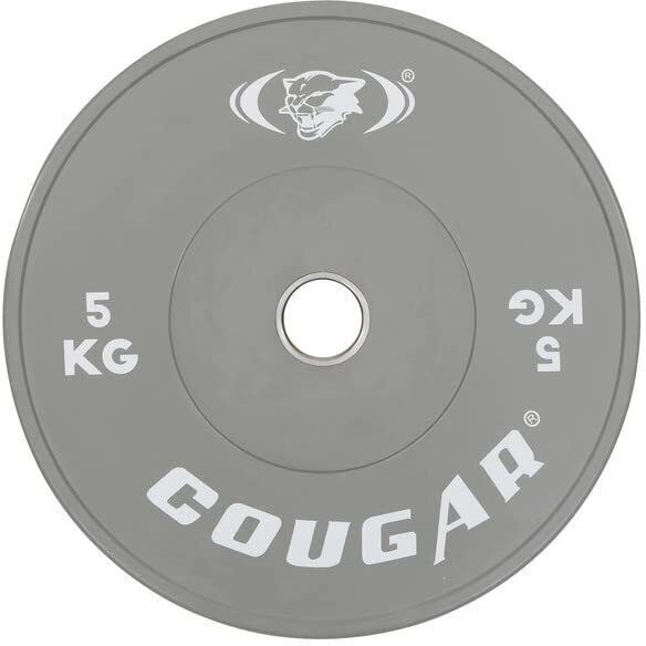cougar 5 kg ULTIMA STAINLESS STEEL PAIR (50 mm) INSERT LOW BOUNCE WEIGHT PLATES WITH BUSH Home Gym Combo-picture-29