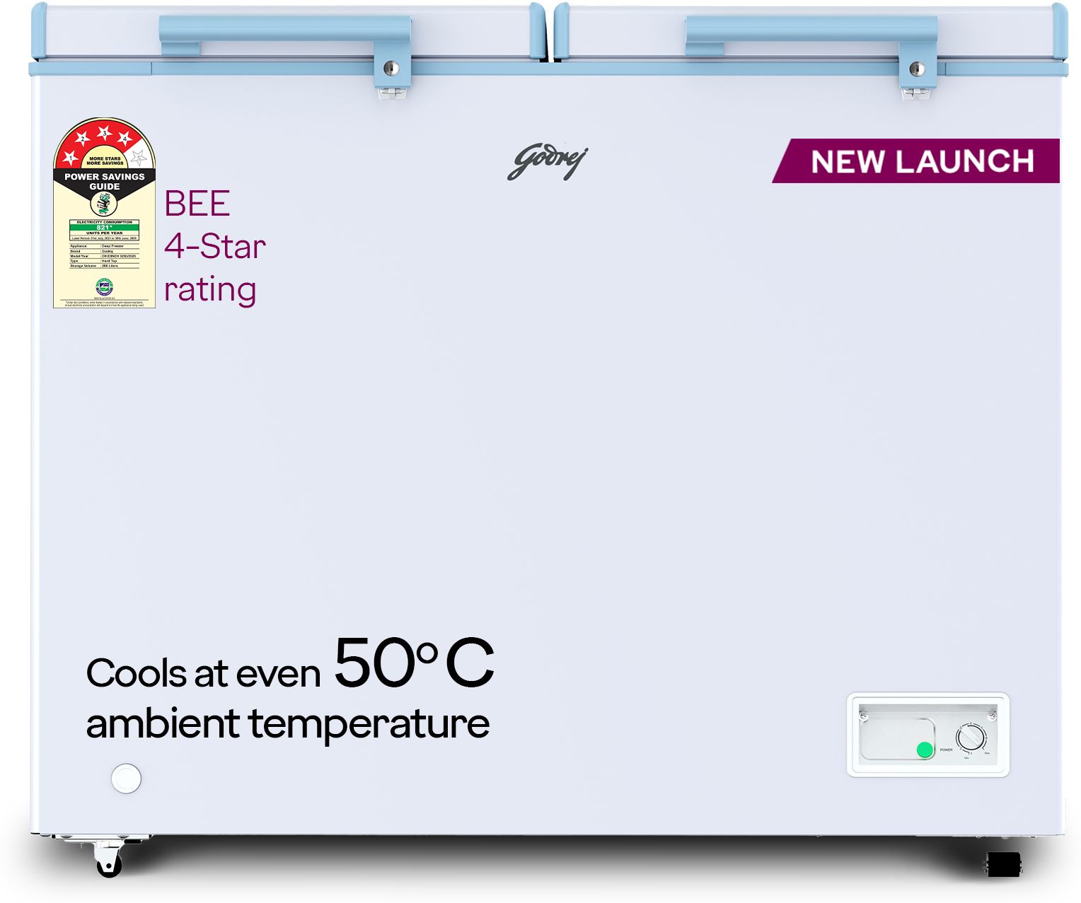 302 L Double Door Standard Deep Freezer