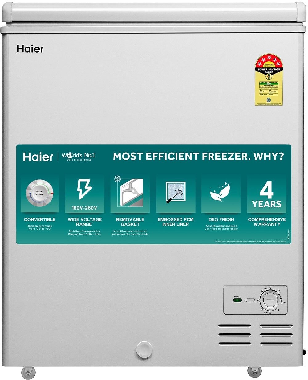 101.0 L Single Door Standard Deep Freezer
