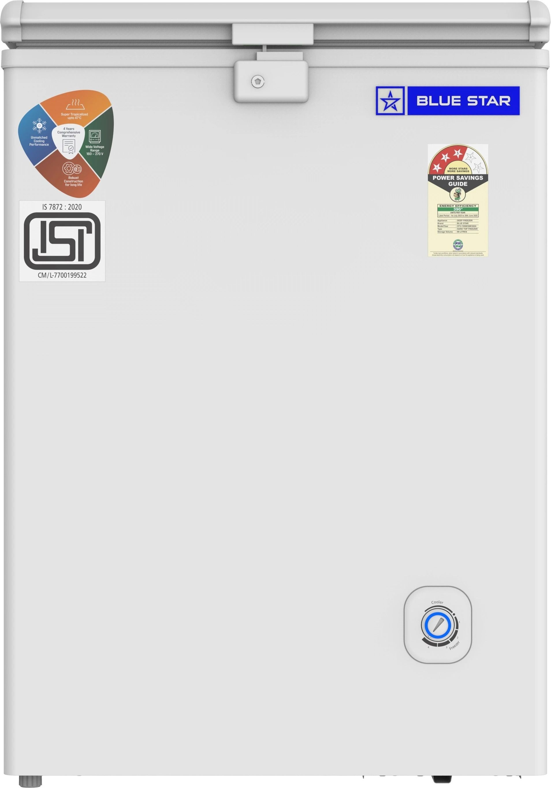 108 L Single Door Standard Deep Freezer