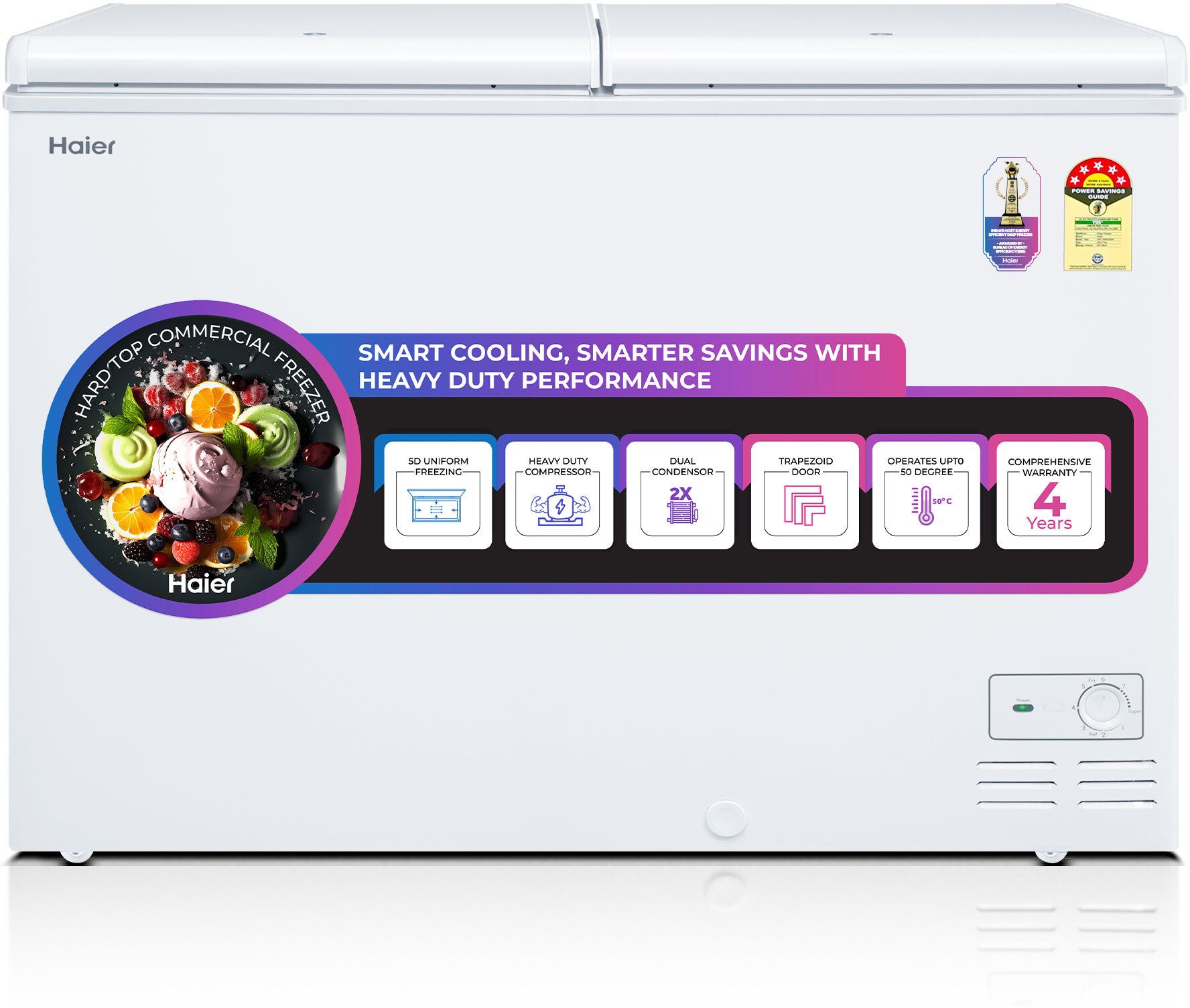 310 L Double Door Standard Deep Freezer
