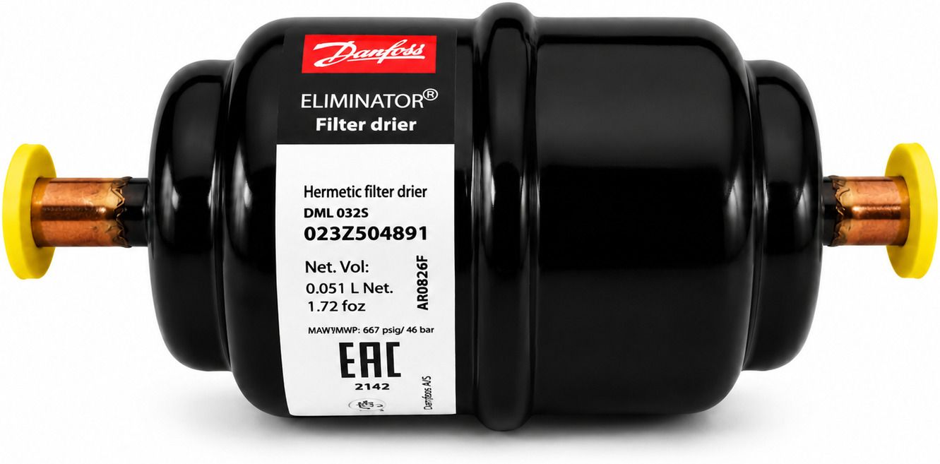 danfoss DML 032S Liquid Line Filter Drier 1/4" ODF Inline Fridge Filter-picture-10
