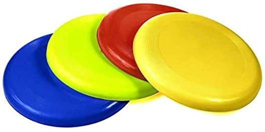 Flying Disc Frisbee Indoor/Outdoor | Fun Sports & Training Multicolor (Set of 5) Plastic Sports Frisbee
