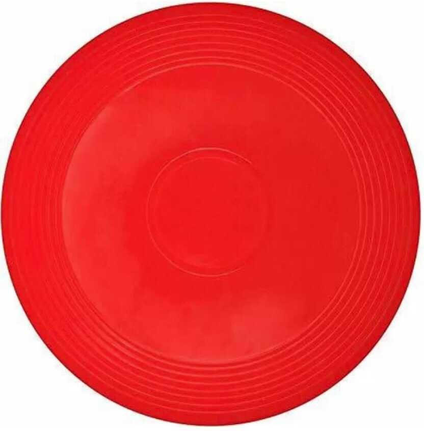 FLYING DISC PACK OF 1 (RED COLOR)) Plastic Sports Frisbee-image-33