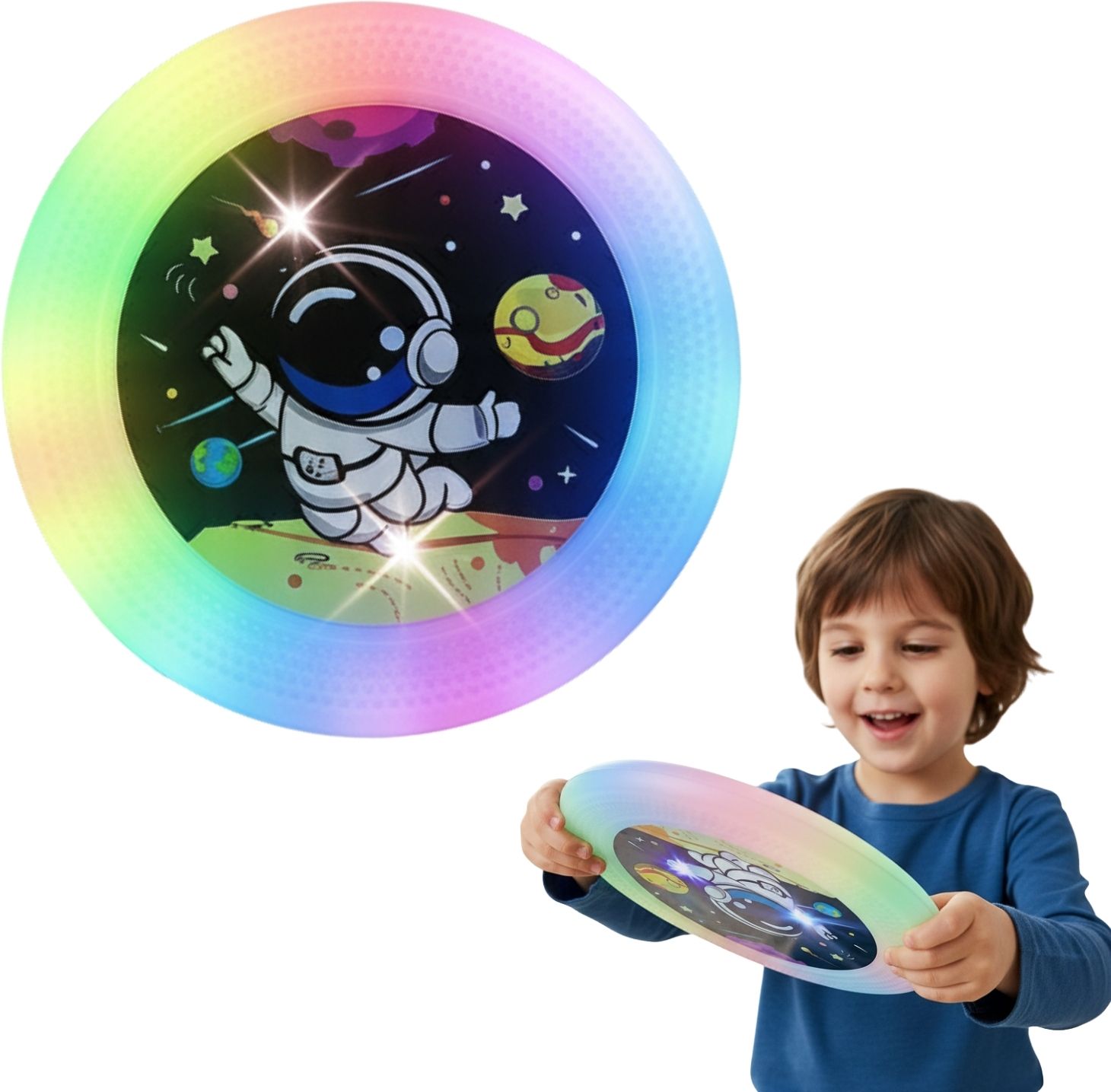 Ultimate Frisbee Disc Best LED Flying Disc for Night Games, Beach, and Dog Toy Plastic Sports Frisbee-image-37