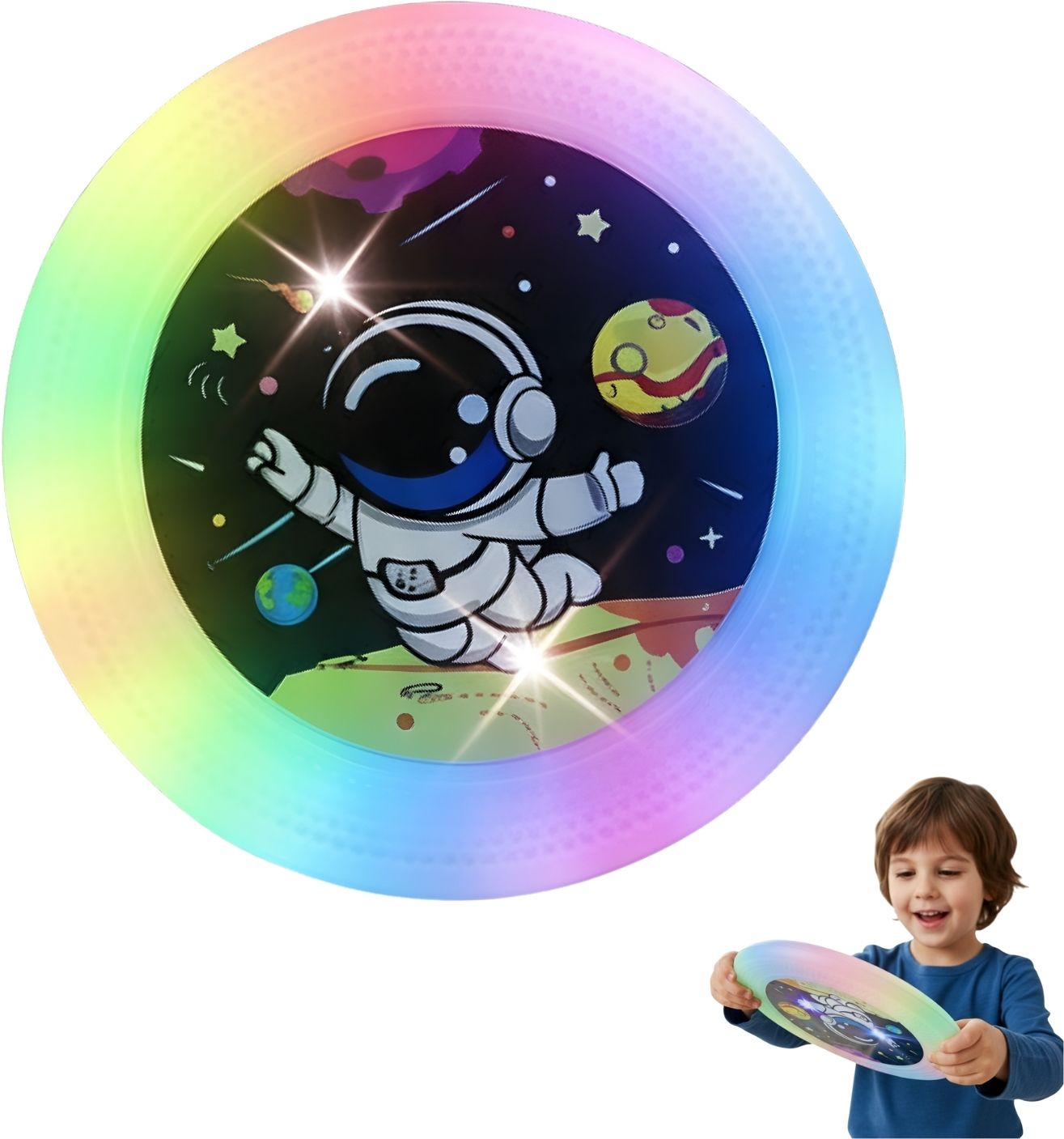 Ultimate Frisbee Disc Perfect for Night Time Outdoor Games and Dog Toy Plastic Sports Frisbee-image-17