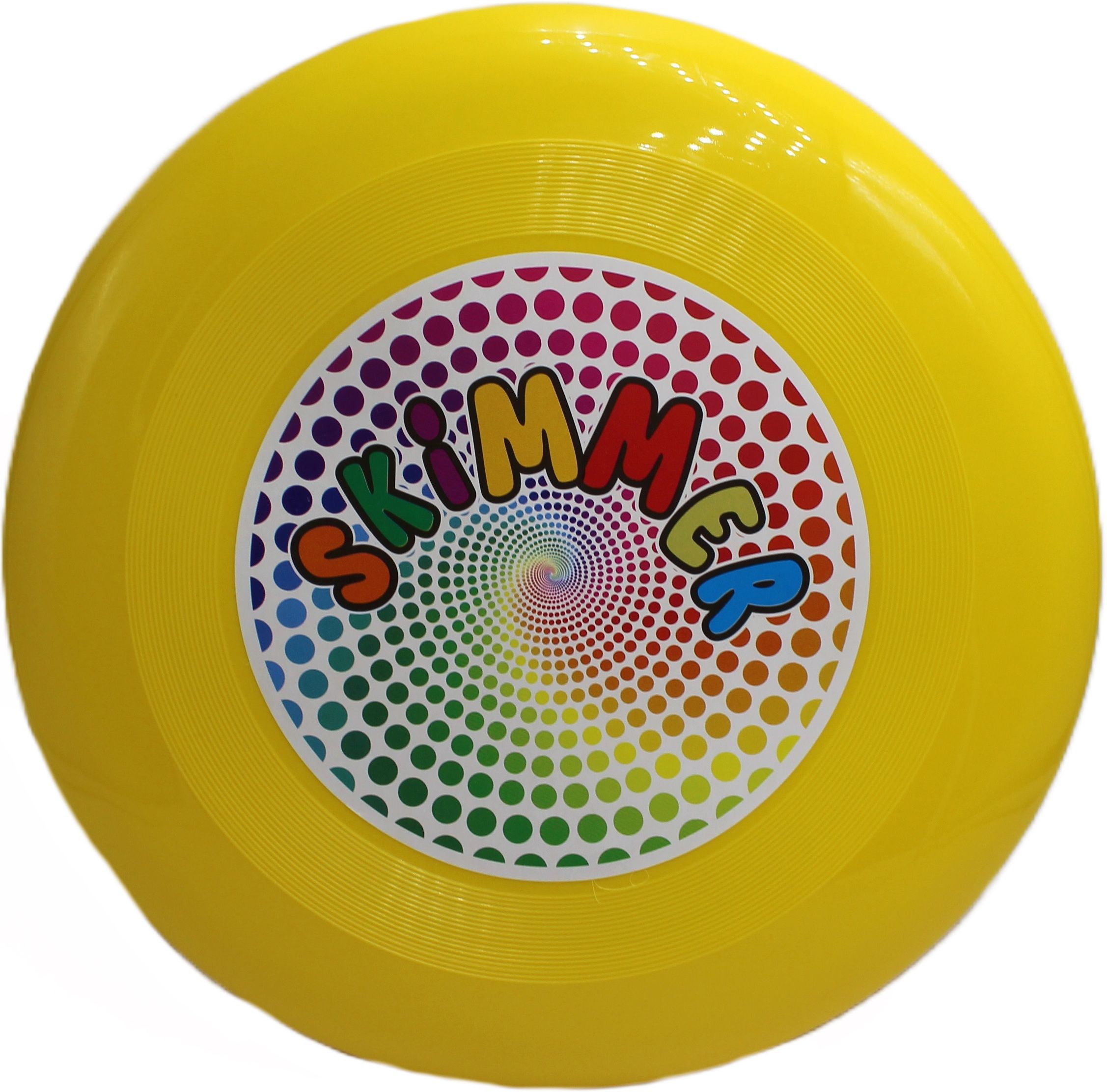 Medium size plastic round flying skimmer|disc|frisbee toy Yellow for kids Plastic Sports Frisbee-image-6