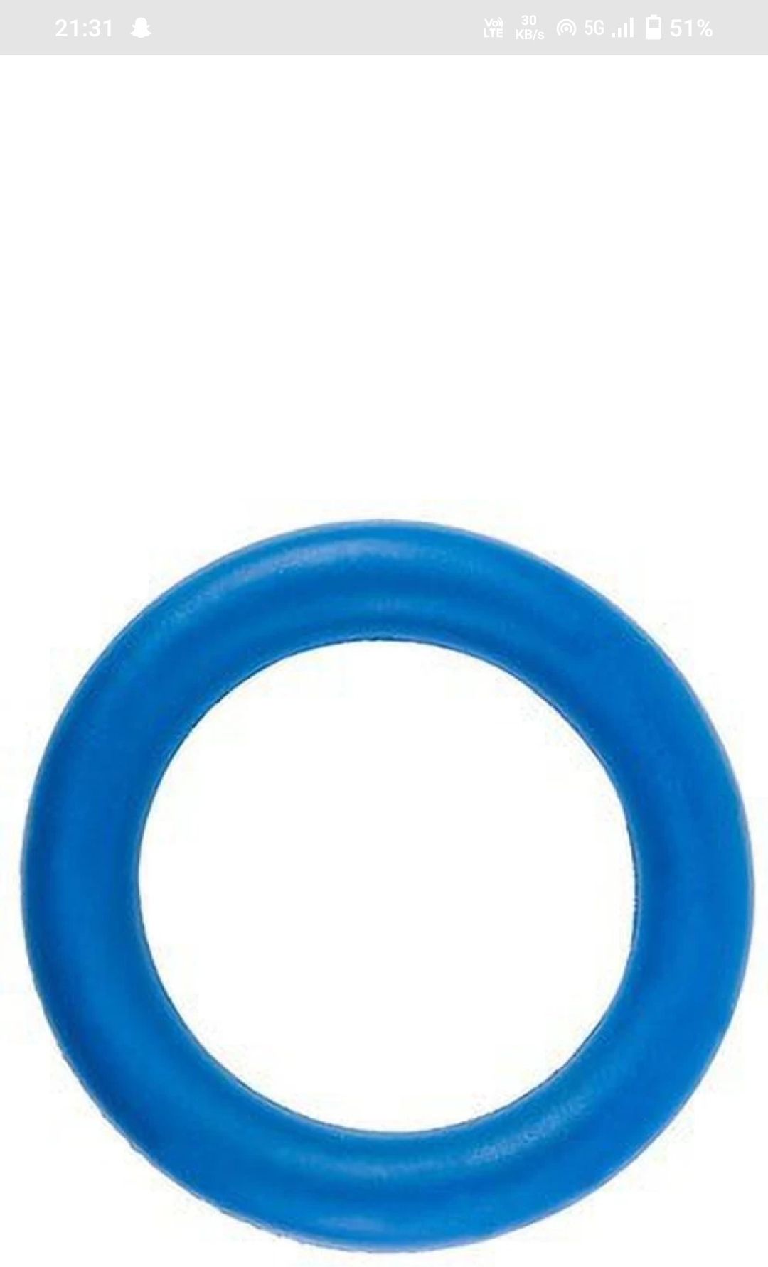 crazxx Premium Plain frisbee ring for outdoor play, Tennikoit ring (pack of 1) Rubber Tennikoit Ring-picture-3