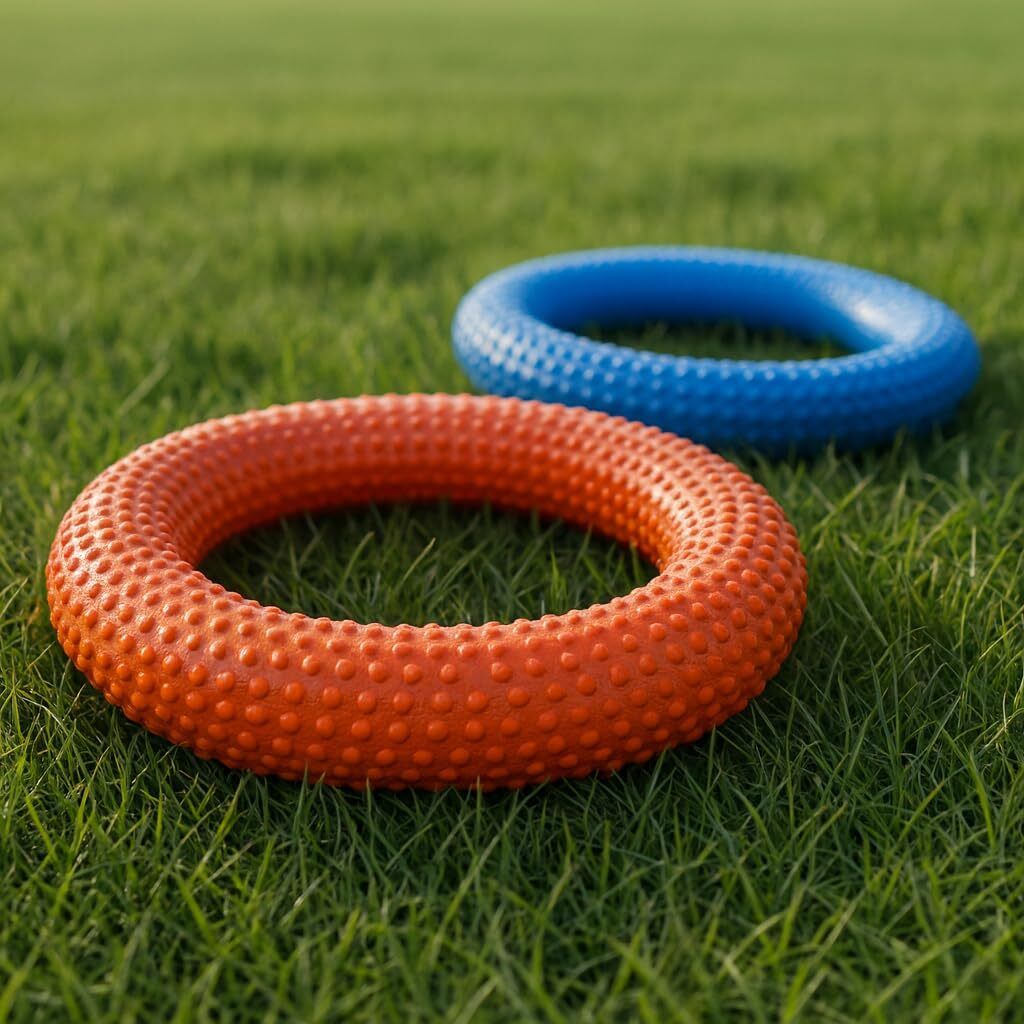 m g t r Tennikoit Ring Dotted Design 6 Inch Diameter Tennis Ring Frisbee,Outdoor Fun Rubber Tennikoit Ring-picture-36