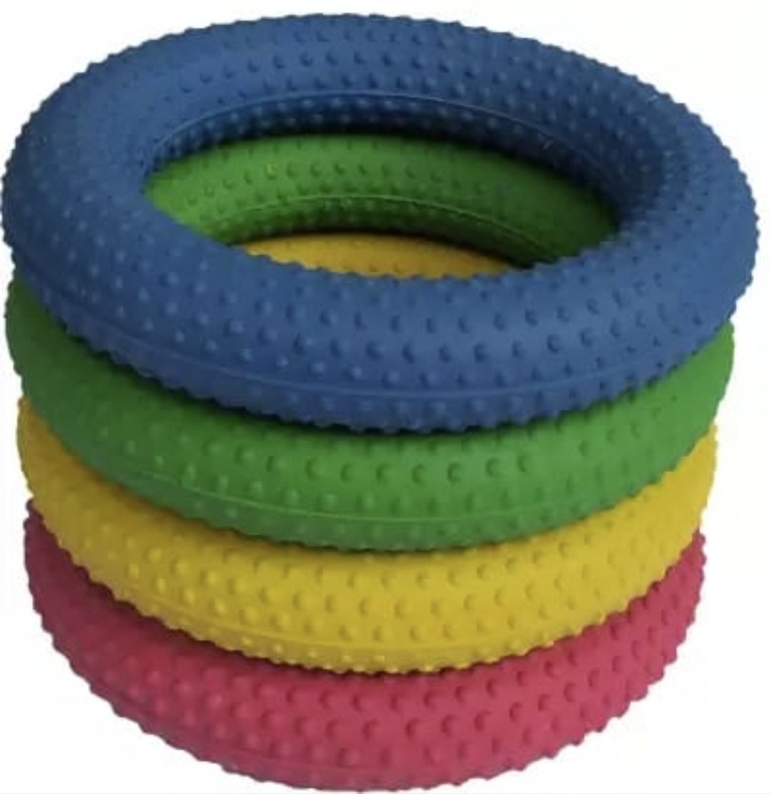 Frisbee dotted ring multi color Rubber Tennikoit Ring-image-11