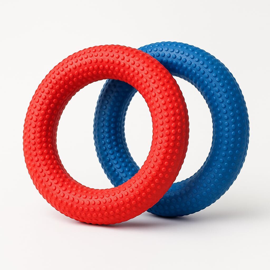 m g t r Dotted Tennikoit Ring 6 Inch Diameter Tennis Ring Frisbee,Outdoor Fun Rubber Tennikoit Ring-picture-37