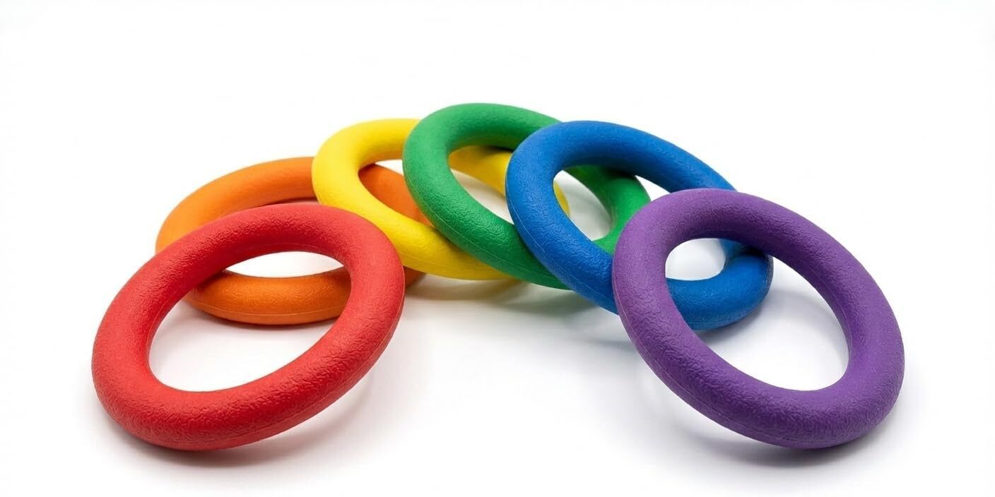 m g t r Plain Design Tennikoit Ring 6 Inch Diameter Tennis Ring Frisbee,Outdoor Fun Rubber Tennikoit Ring-picture-38