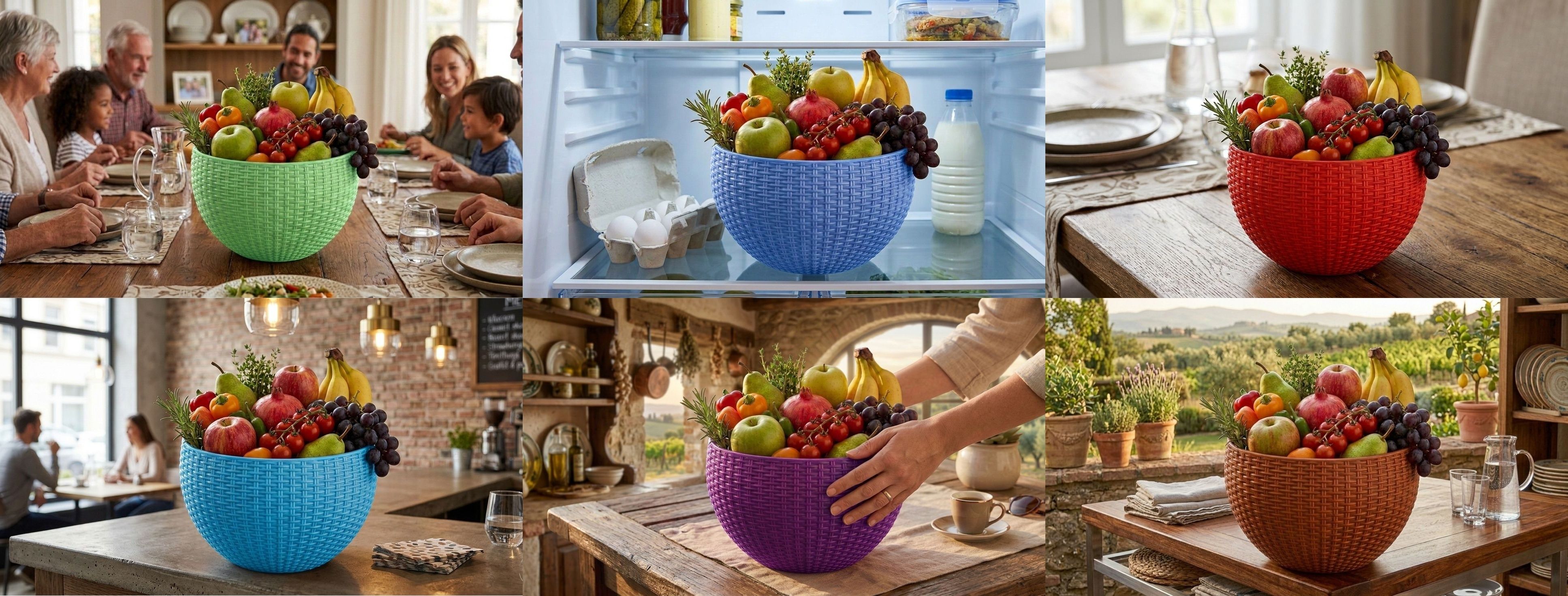 bluevista Multi SmartKitchen Basket Plastic Fruit & Vegetable Basket-picture-21