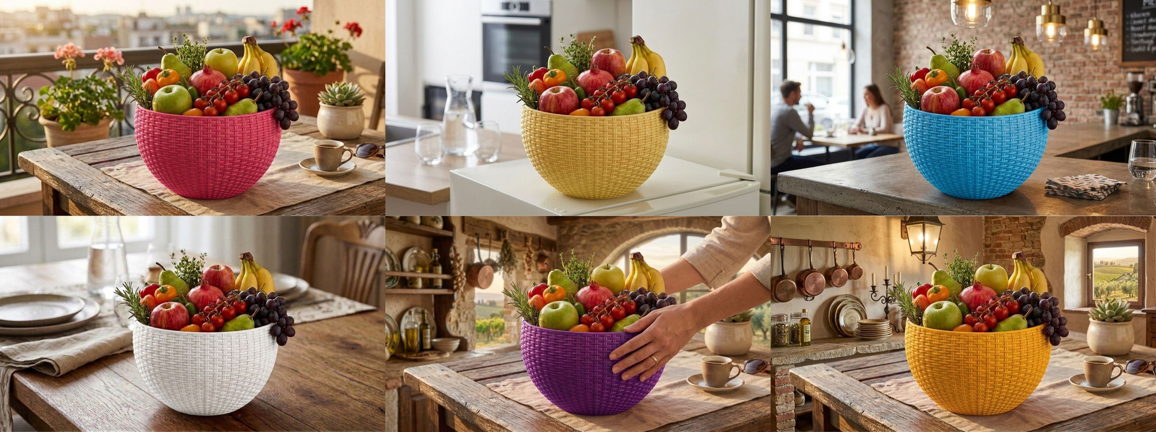 bluevista Multi SmartKitchen Basket Plastic Fruit & Vegetable Basket-picture-14