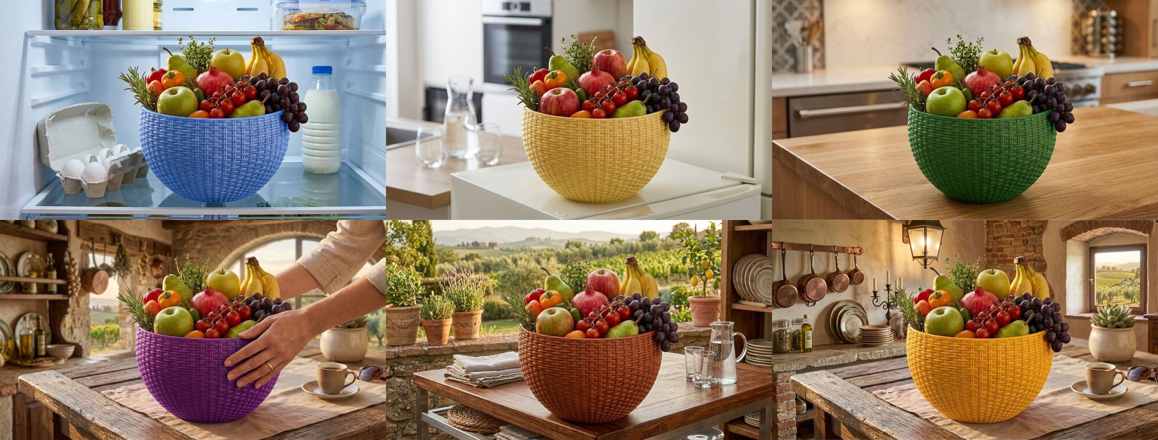 blooming furnancy Multi SmartKitchen Basket Plastic Fruit & Vegetable Basket-picture-22