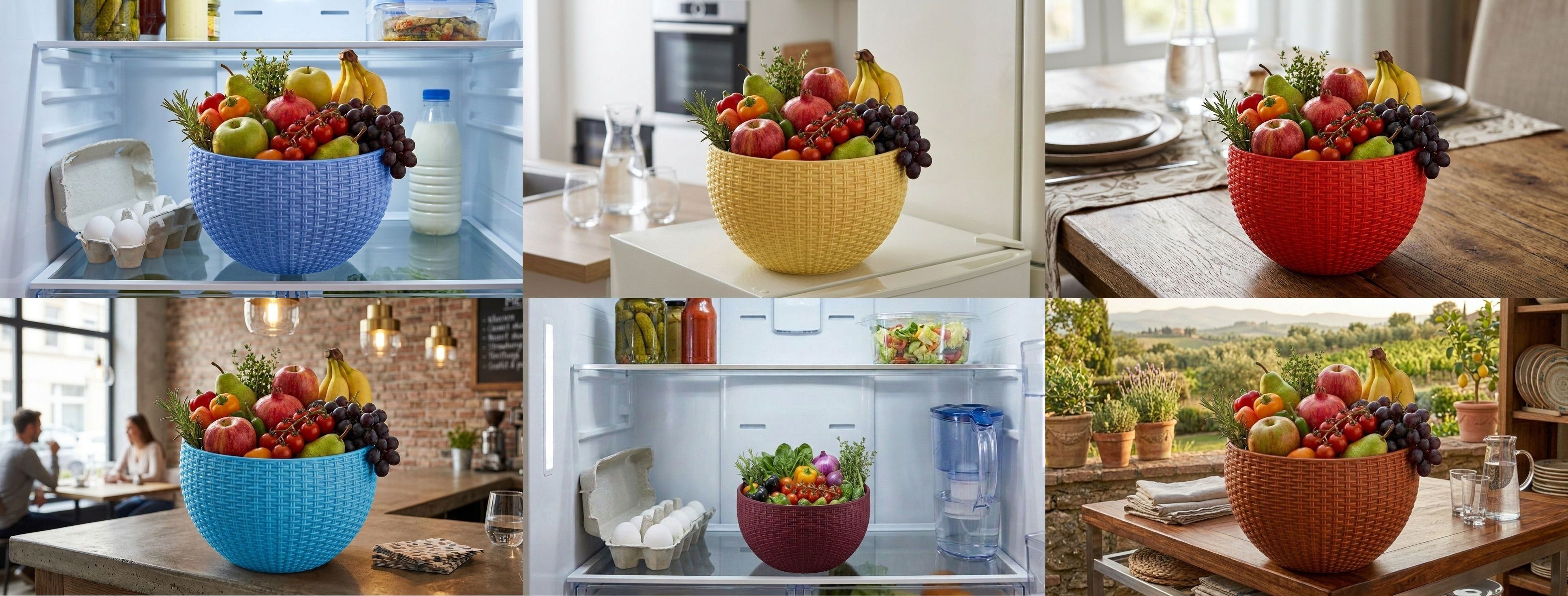 bluevista Multi SmartKitchen Basket Plastic Fruit & Vegetable Basket-picture-23