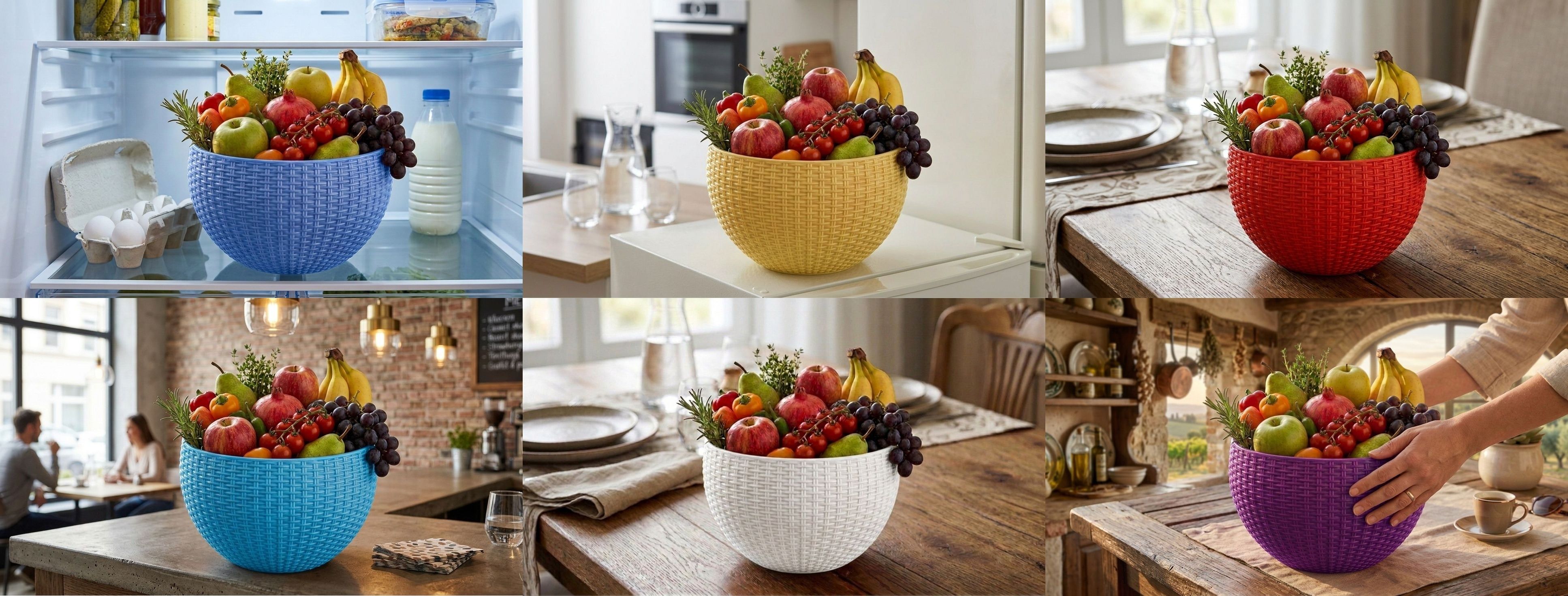 bluevista Multi SmartKitchen Basket Plastic Fruit & Vegetable Basket-picture-15