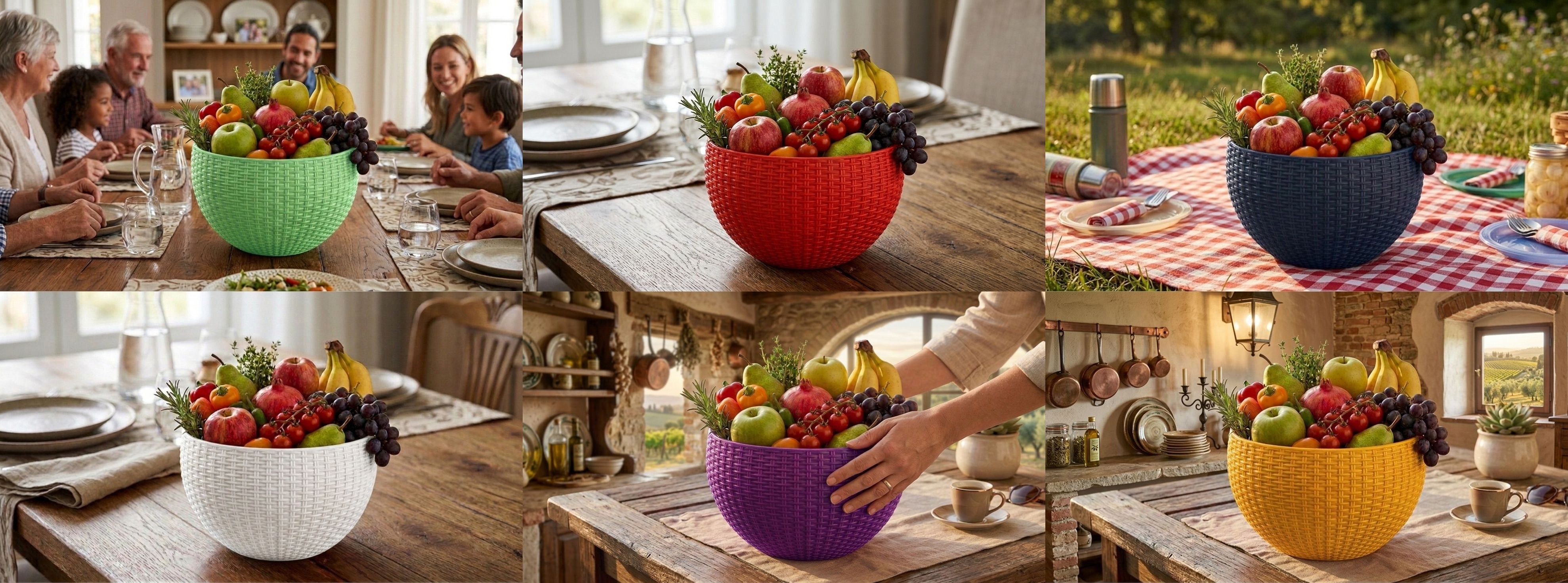 bluevista Multi SmartKitchen Basket Plastic Fruit & Vegetable Basket-picture-27