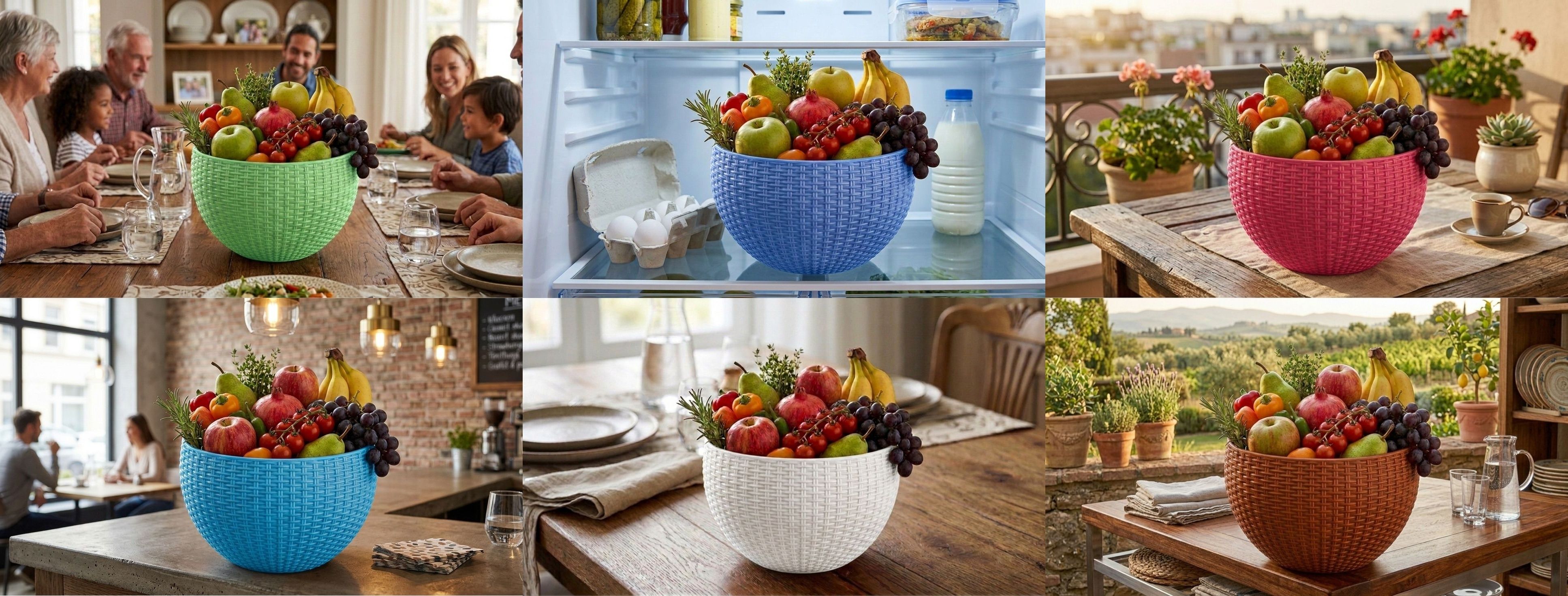 dervino Multi SmartKitchen Basket Plastic Fruit & Vegetable Basket-picture-15