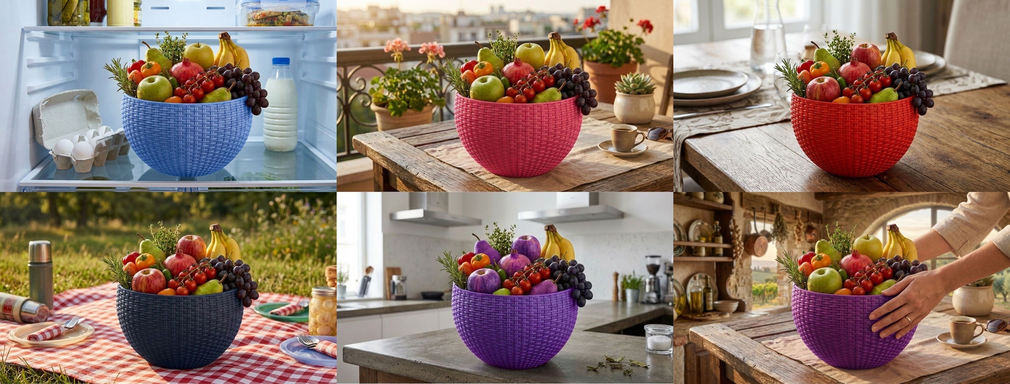 blooming furnancy Multi SmartKitchen Basket Plastic Fruit & Vegetable Basket-picture-21