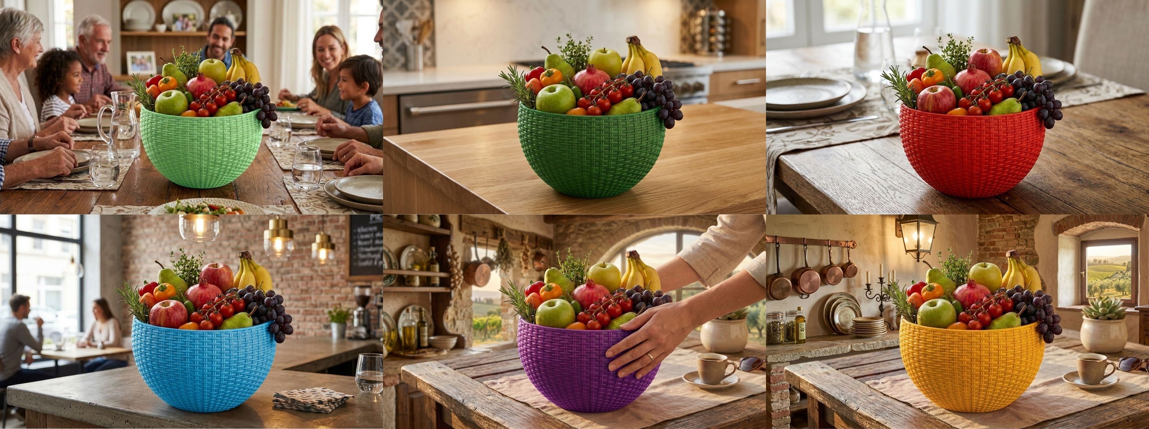 bluevista Multi SmartKitchen Basket Plastic Fruit & Vegetable Basket-picture-21