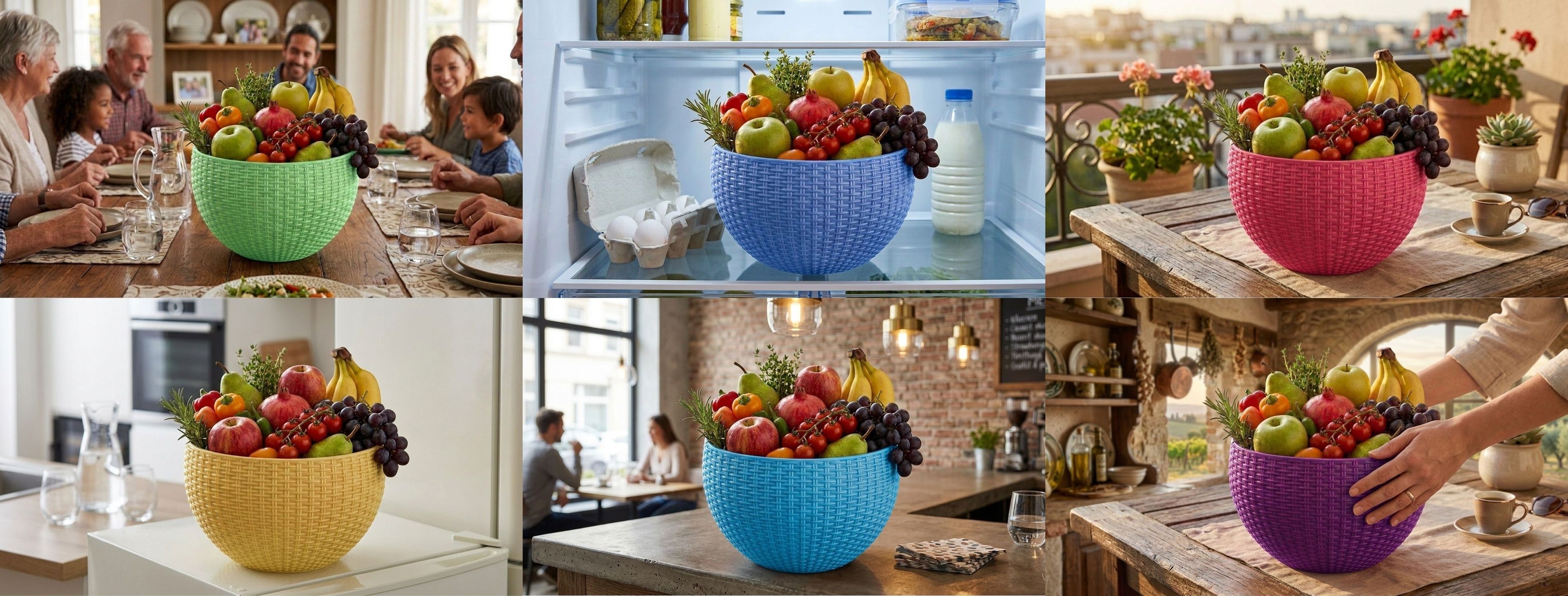 bluevista Multi SmartKitchen Basket Plastic Fruit & Vegetable Basket-picture-38
