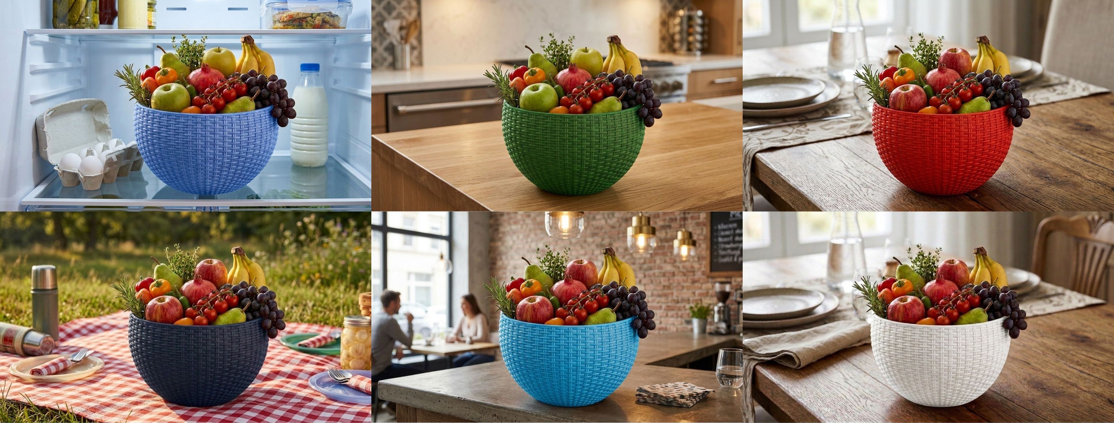 bluevista Multi SmartKitchen Basket Plastic Fruit & Vegetable Basket-picture-15