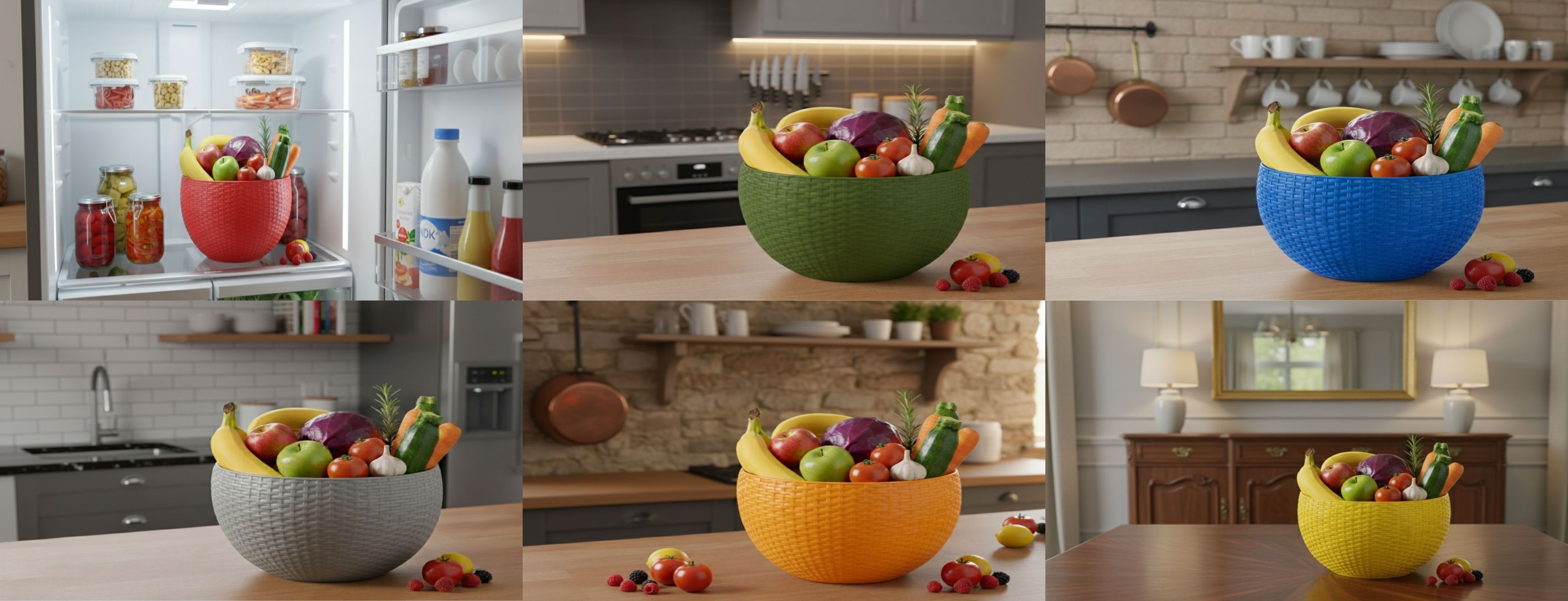bluevista SmartKitchen Basket Plastic Fruit & Vegetable Basket-picture-41