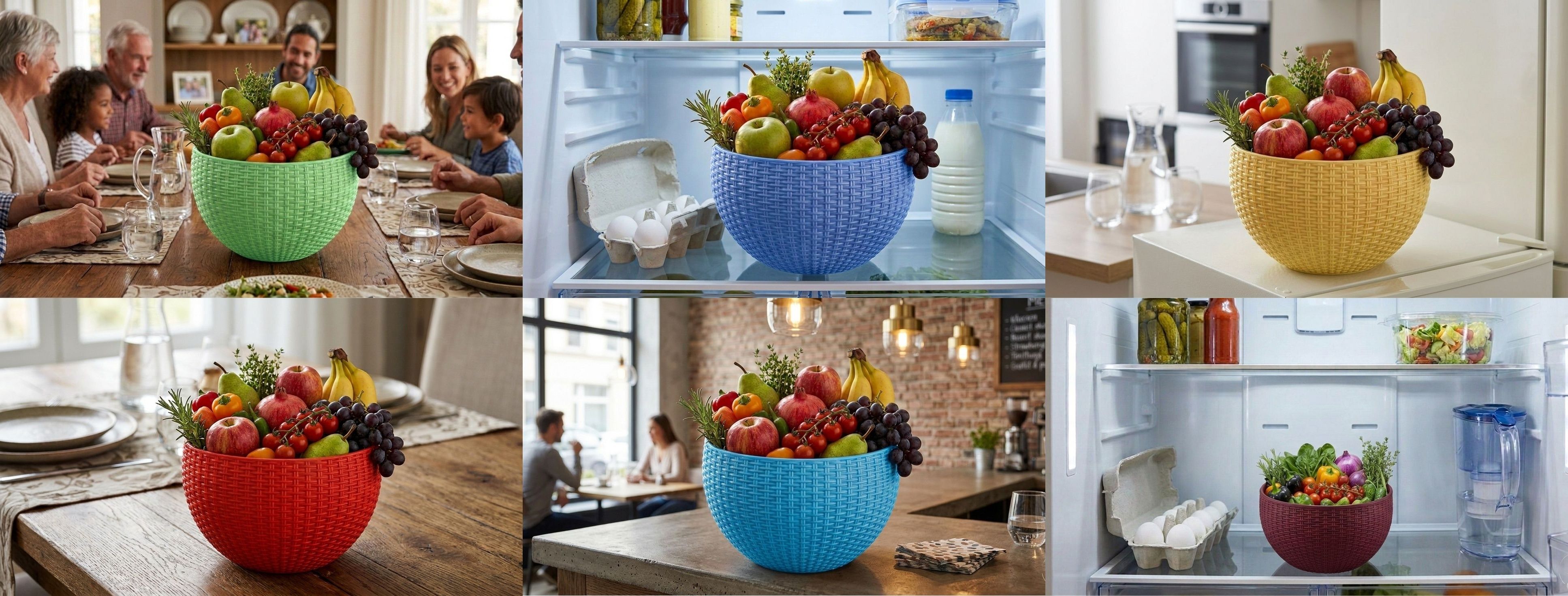 bluevista Multi SmartKitchen Basket Plastic Fruit & Vegetable Basket-picture-44