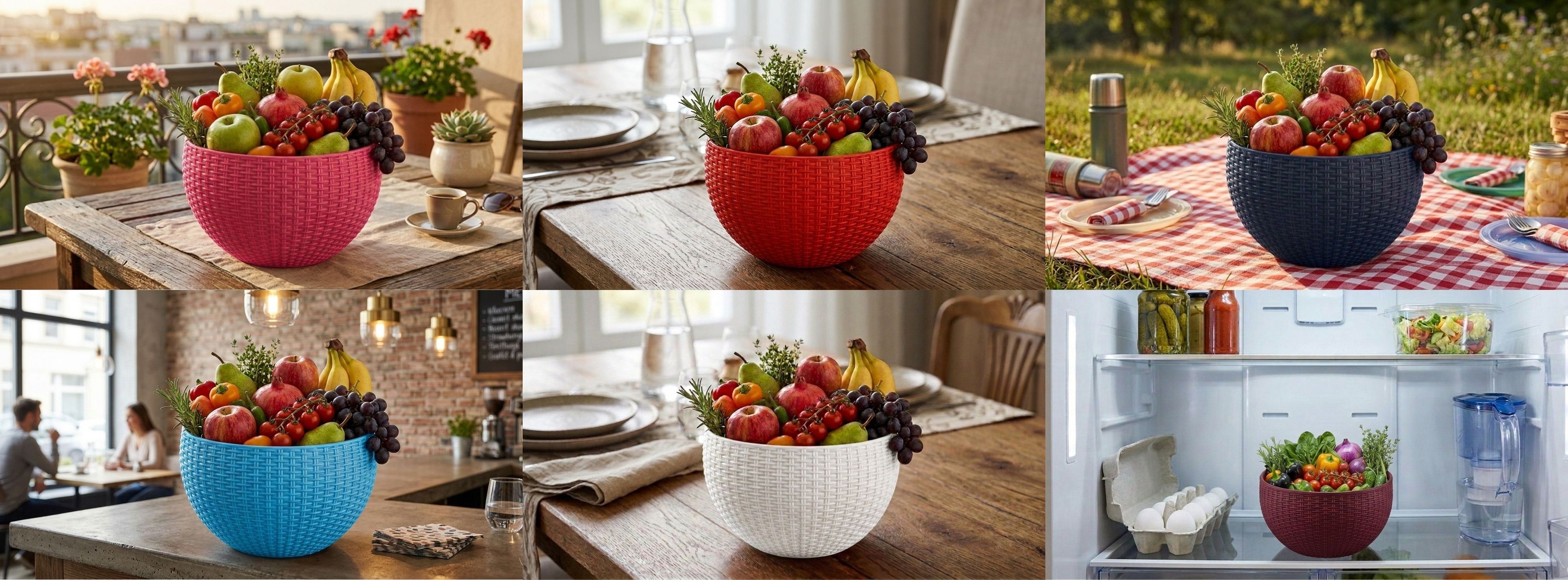 blooming furnancy Multi SmartKitchen Basket Plastic Fruit & Vegetable Basket-picture-41