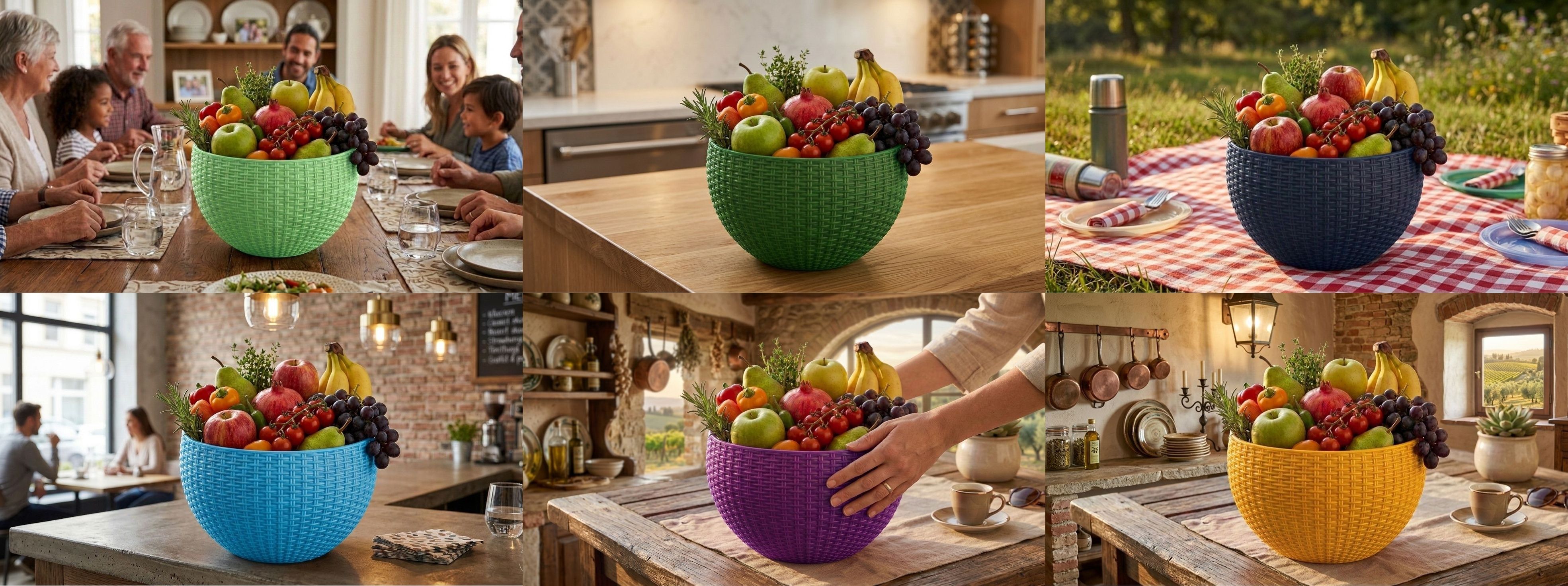 blooming furnancy Multi SmartKitchen Basket Plastic Fruit & Vegetable Basket-picture-46