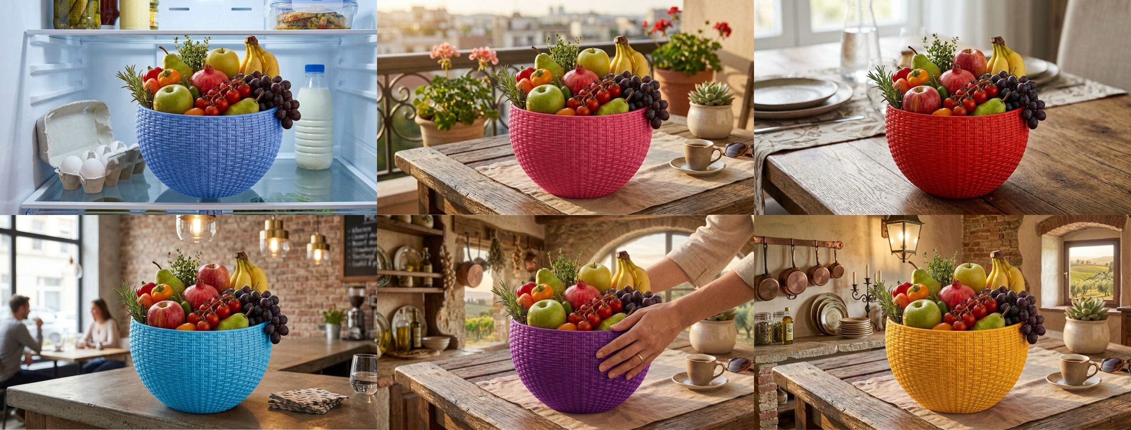 bluevista Multi SmartKitchen Basket Plastic Fruit & Vegetable Basket-picture-43