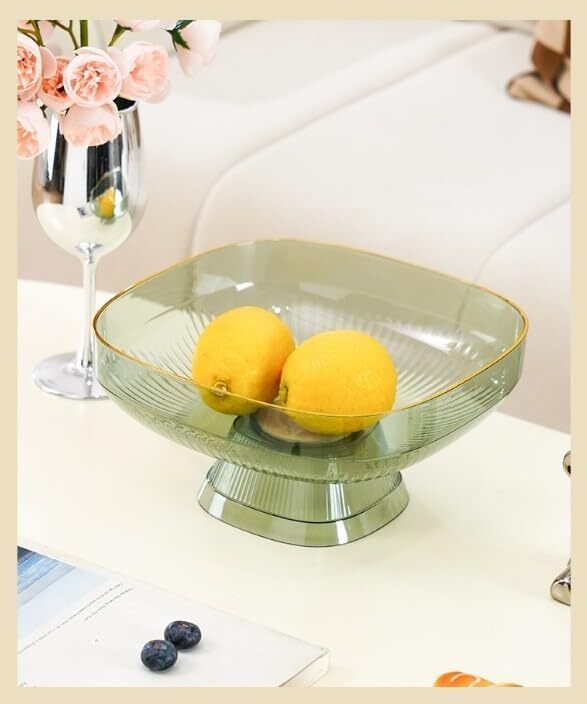 Square Fruit Bowl,Fruit and Vegetable Storage Bowls(Pack of 1) Plastic Fruit & Vegetable Basket-image-10