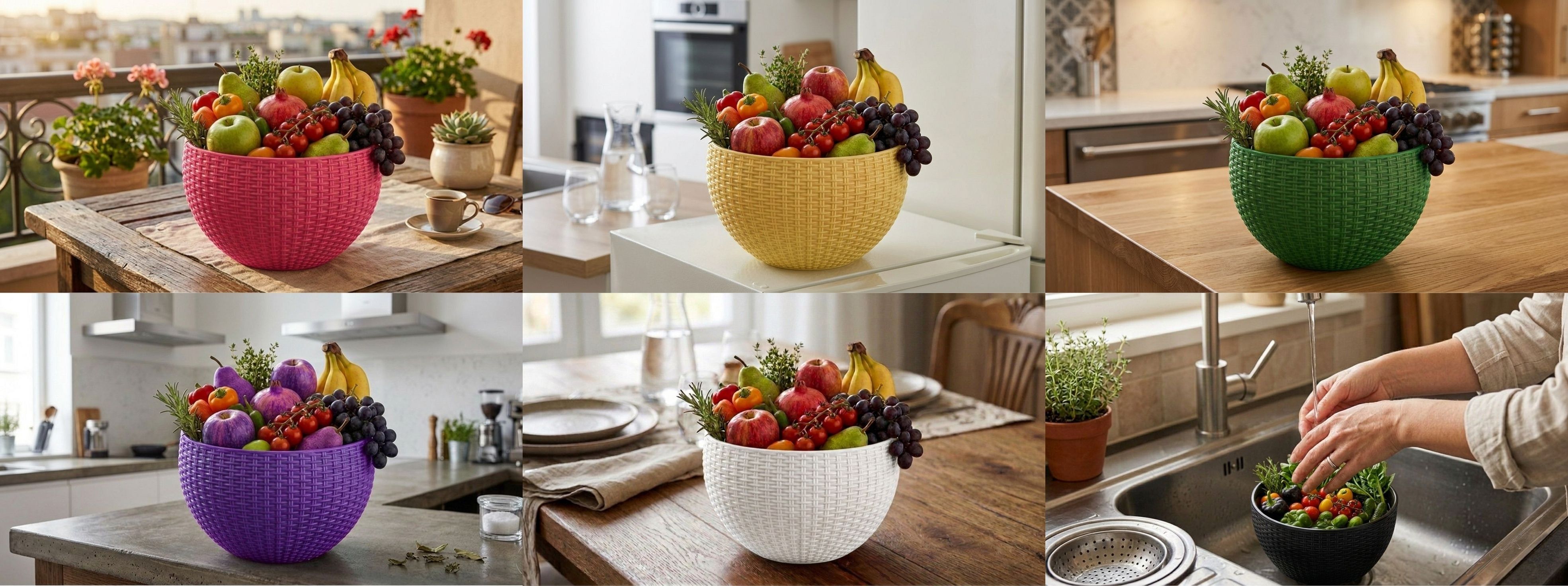 blooming furnancy Multi SmartKitchen Basket Plastic Fruit & Vegetable Basket-picture-14