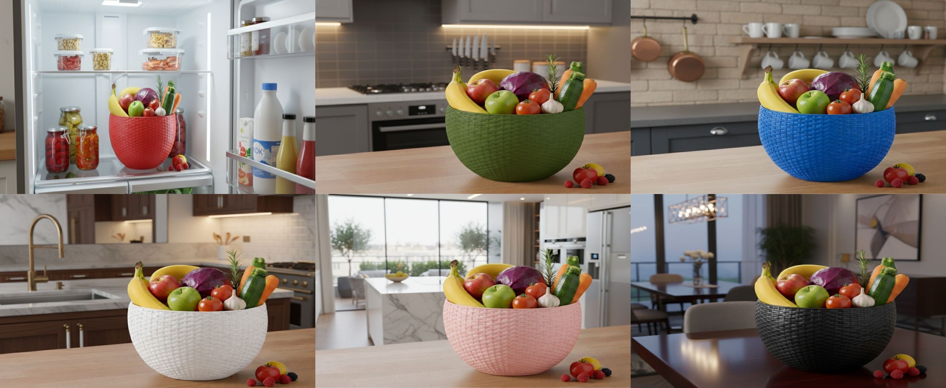 bluevista SmartKitchen Basket Plastic Fruit & Vegetable Basket-picture-16